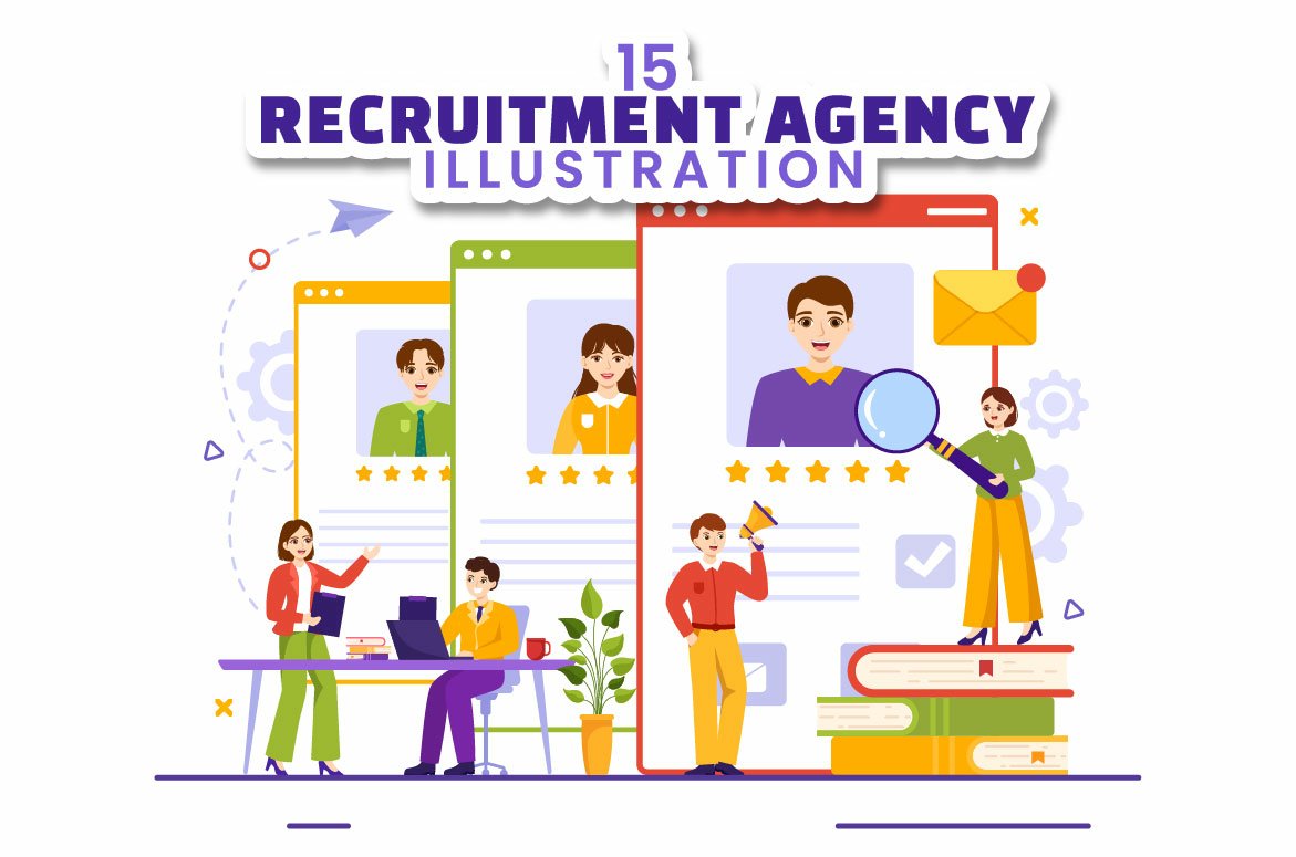 15 Recruitment Agency Illustration (2662854)