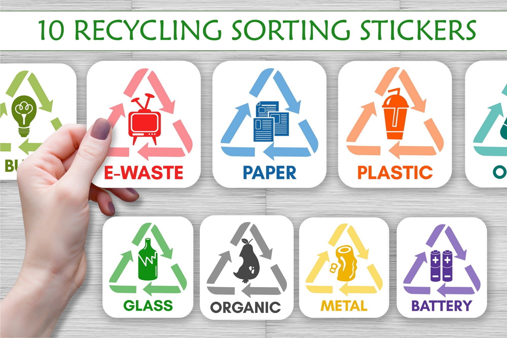 Recycling Sorting Stickers - Waste Management Stickers recycling-sorting-stickers-waste-management-stickers