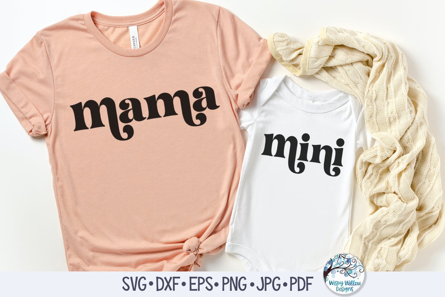 Retro Mama and Mini SVG | Matching Mommy and Me SVGs (1366326) | SVGs ...