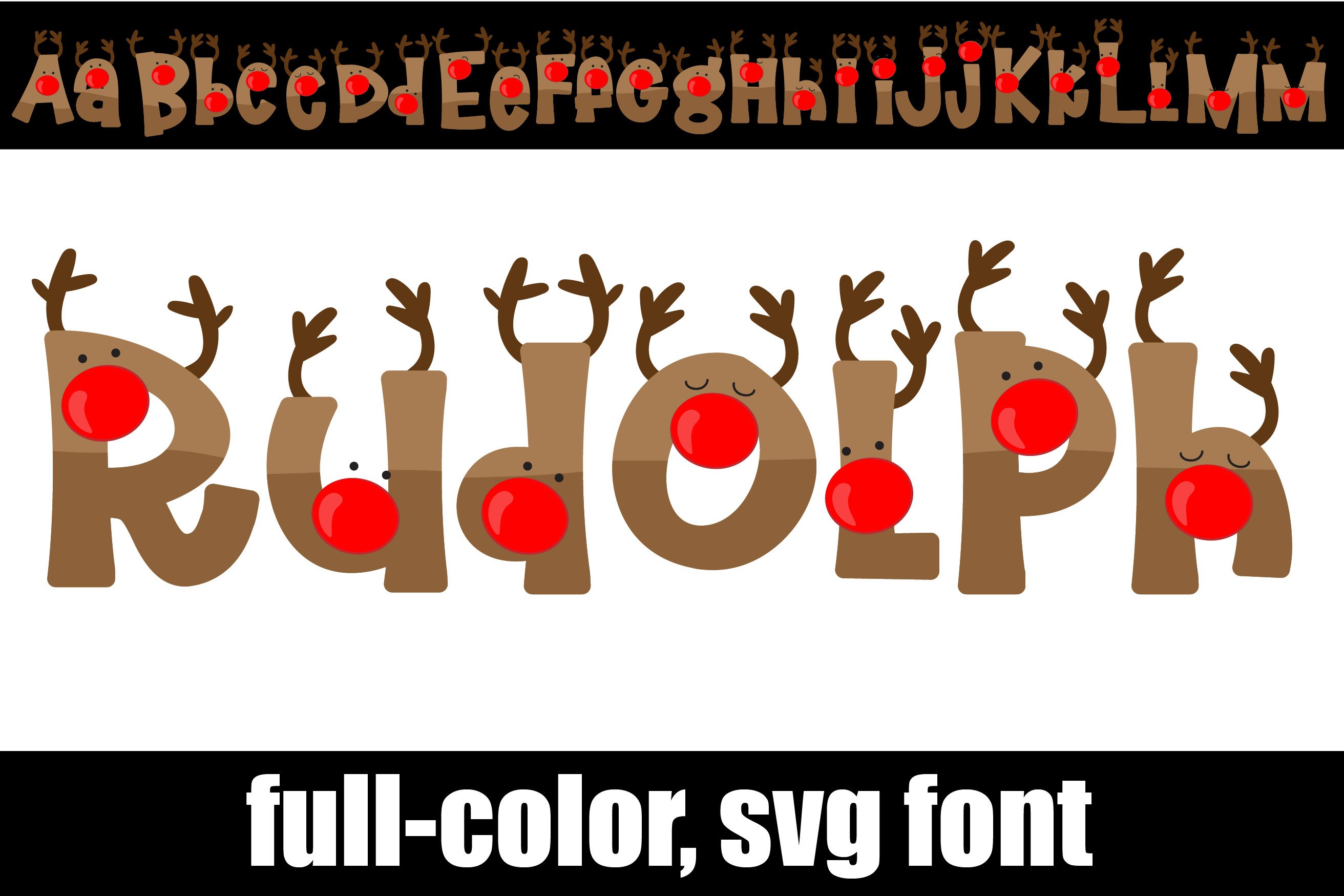 Reindeer Letter Svg