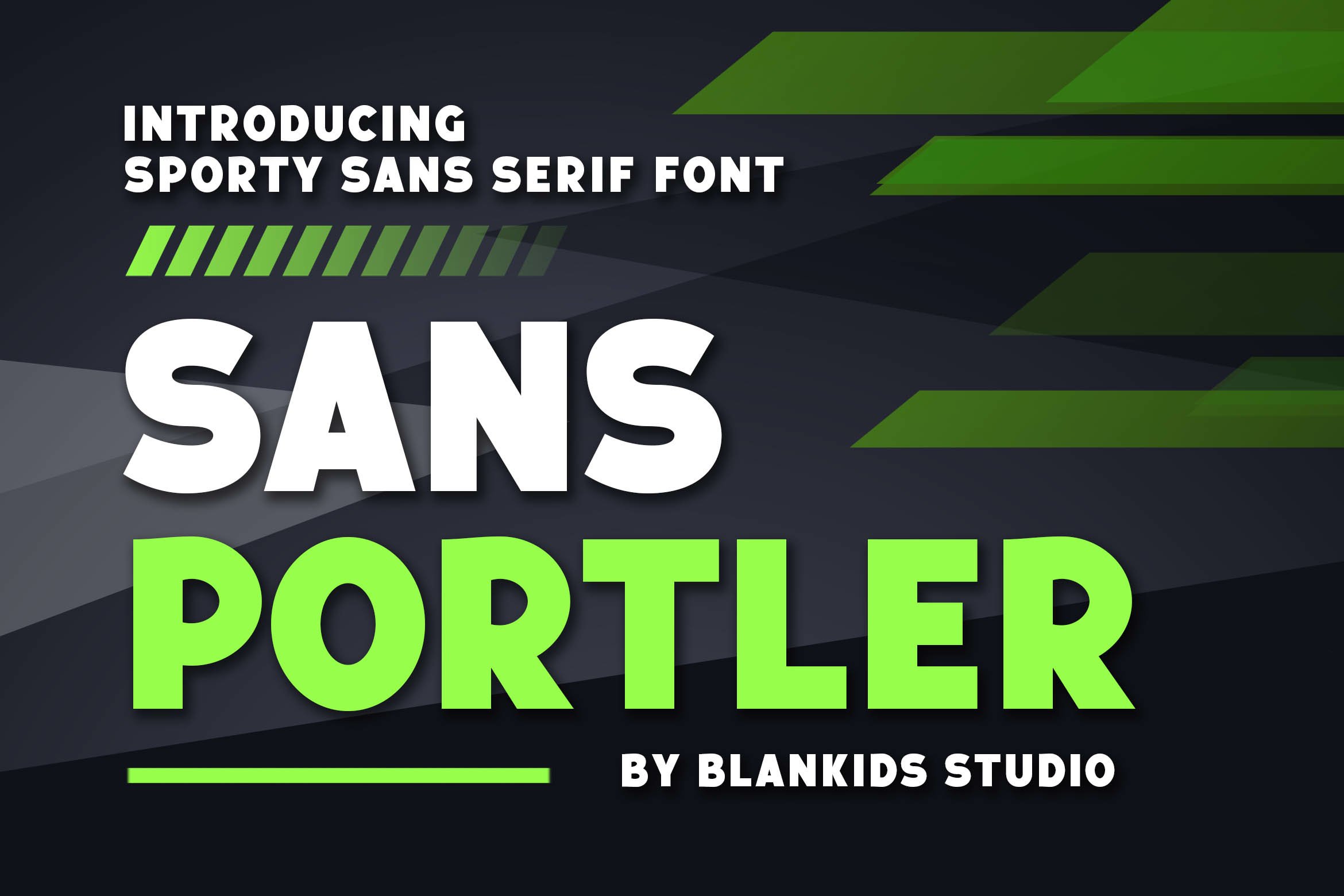 Sans Portler Sporty Sans Serif