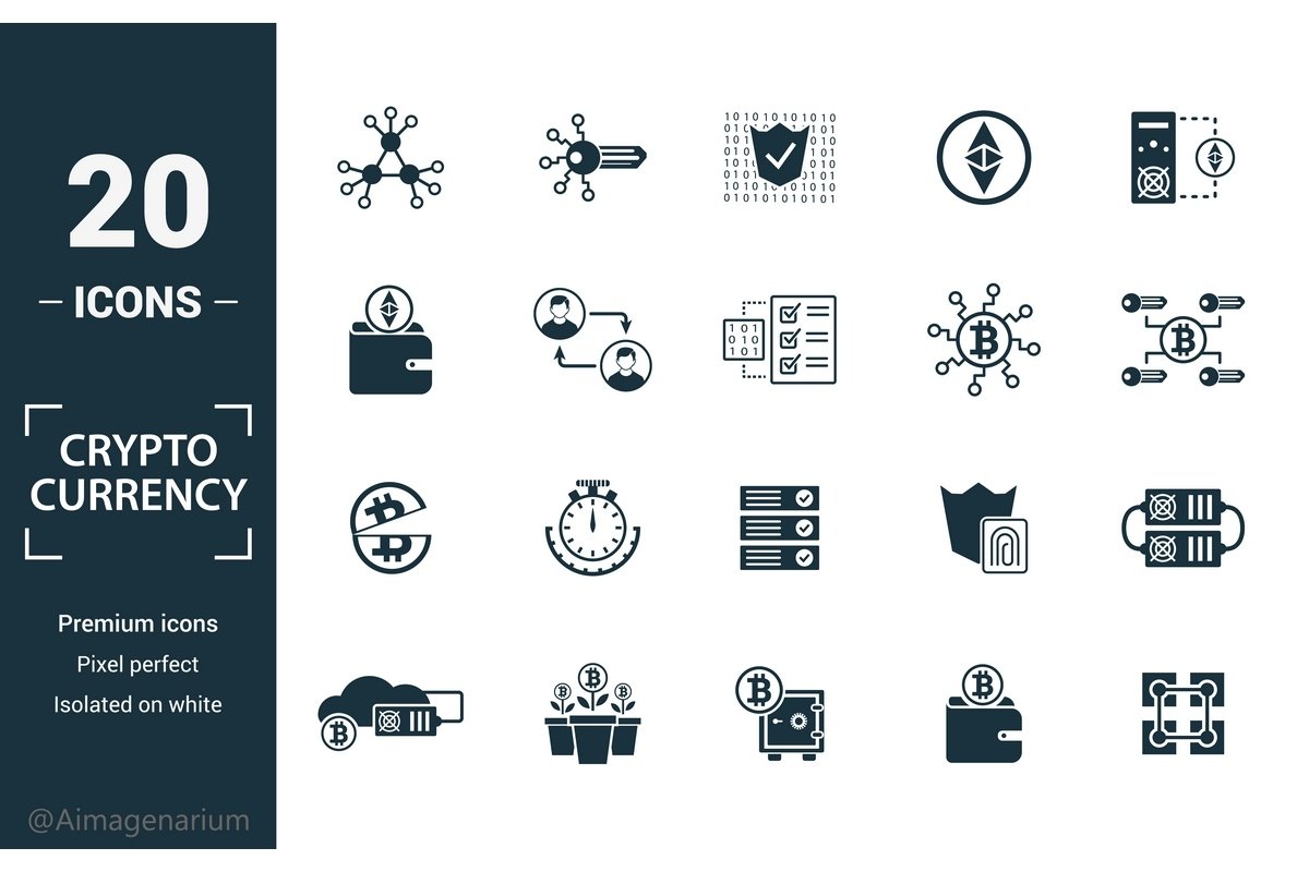 Crypto Currency icon set (1773119)