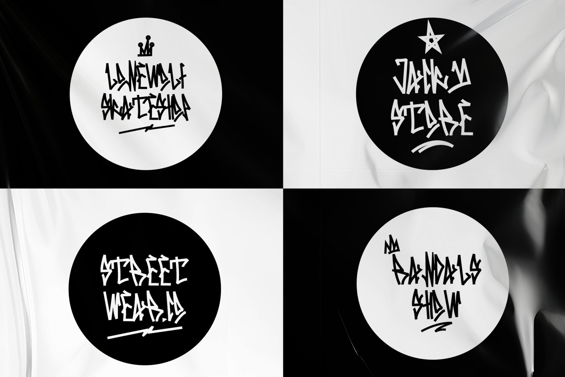 Skinny Street - One line Graffiti Font