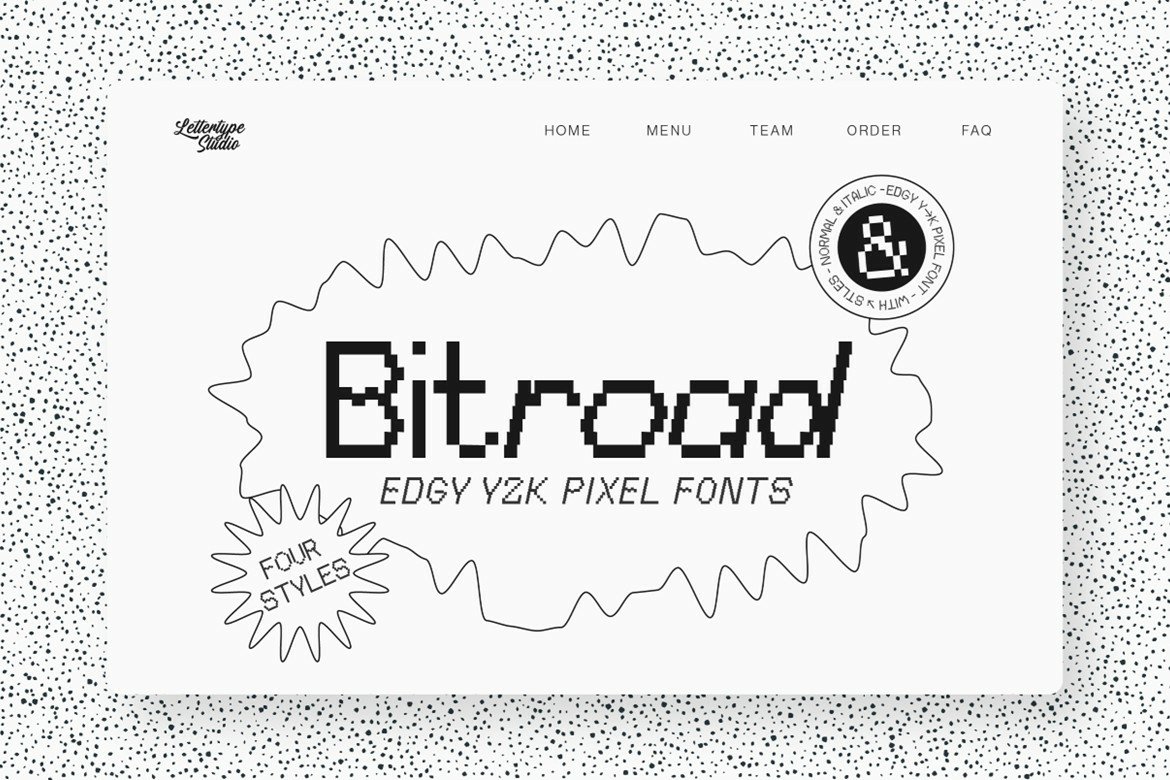 Bitroad Edgy Y2K Pixel Font Bitroad Edgy Y2K Pixel Font