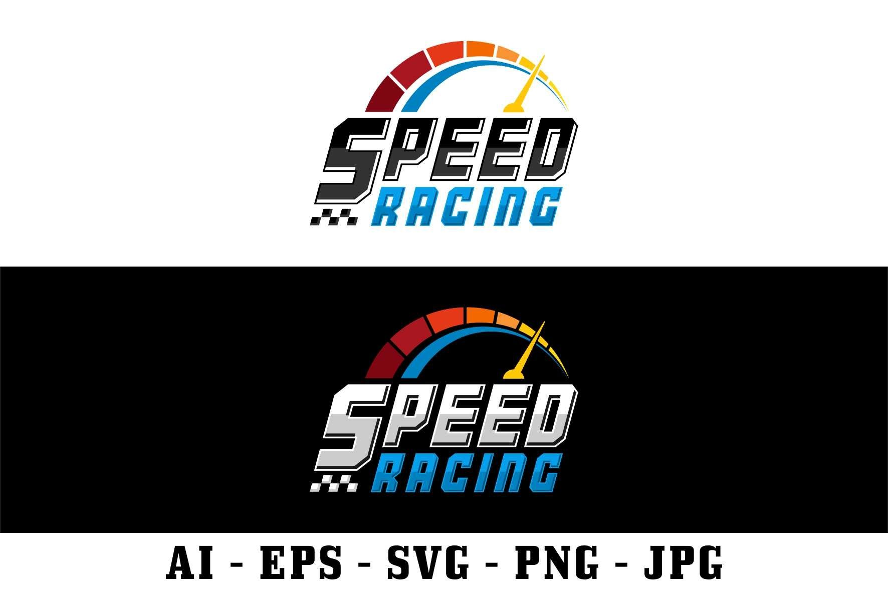 Speed racing logo design collection, eps, ai, svg