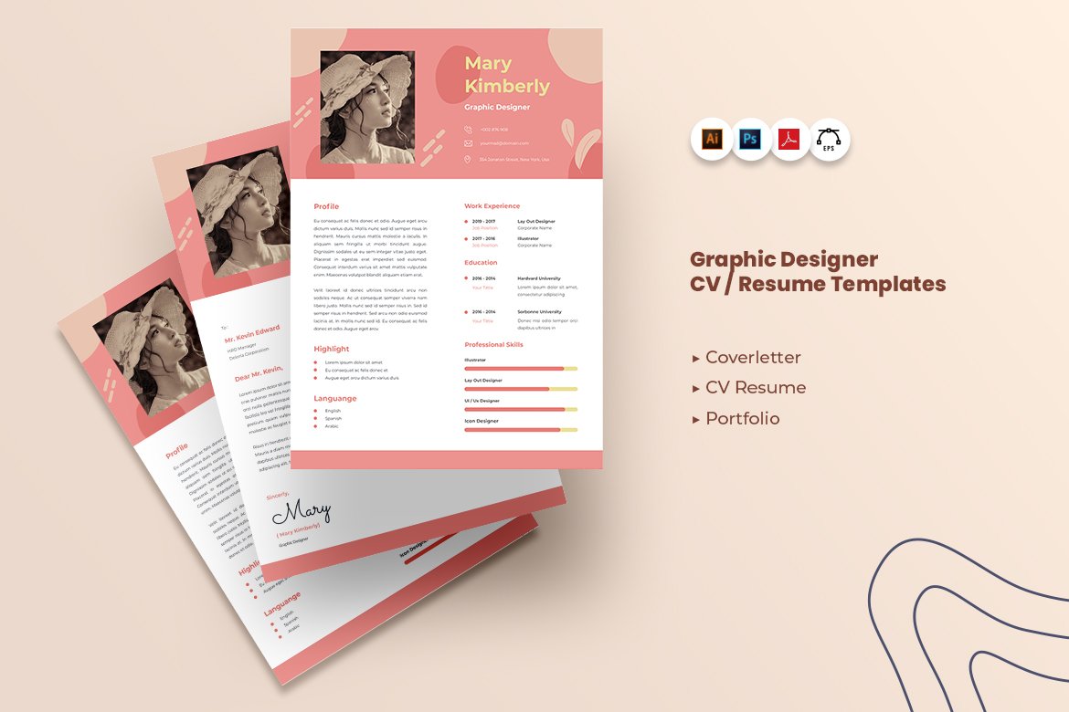 Graphic Designer CV Resume (2258987)