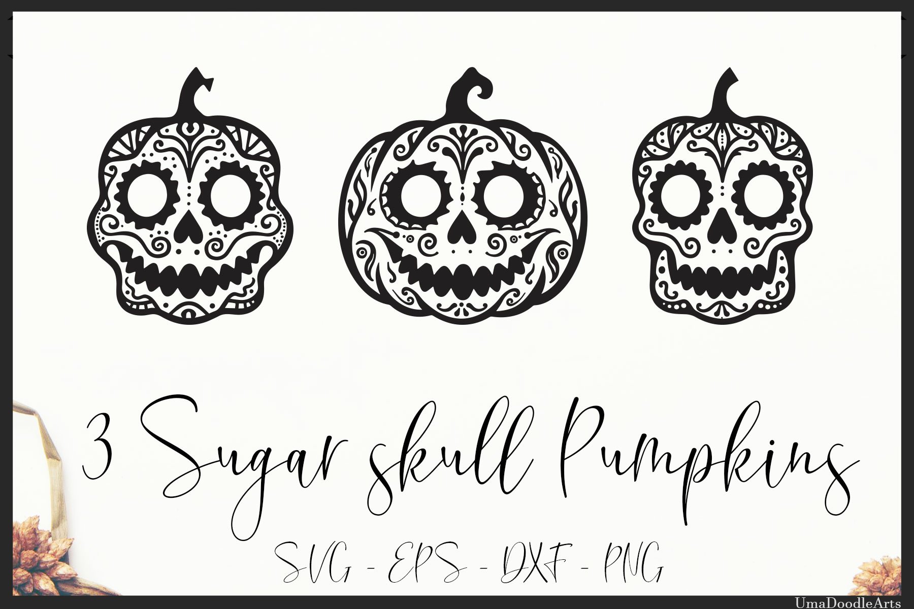 Skull Jack O Lantern Stencil