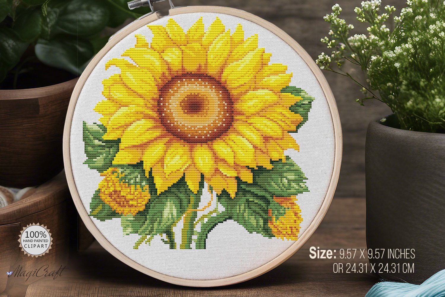 Sunflower Cross Stitch pattern| Cross Stitch pattern flowers sunflower-cross-stitch-pattern-cross-stitch-pattern-flowers