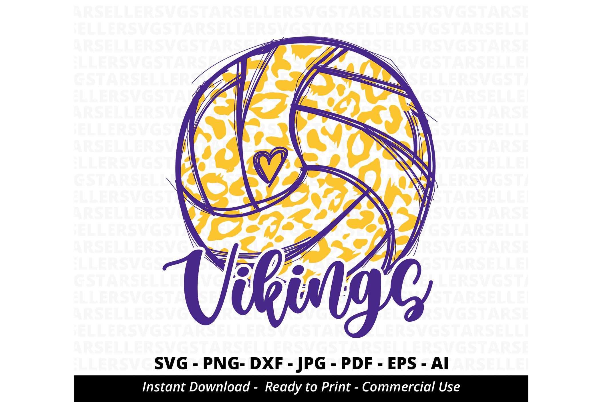 Leopard Vikings Volleyball,Vikings School Team SVG PNG