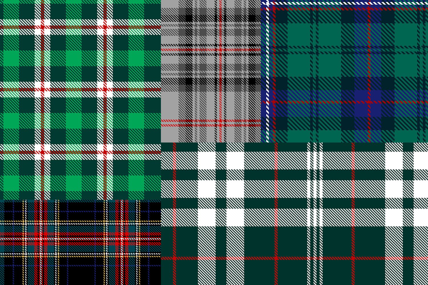 Scottish Clan Kilts Patterns