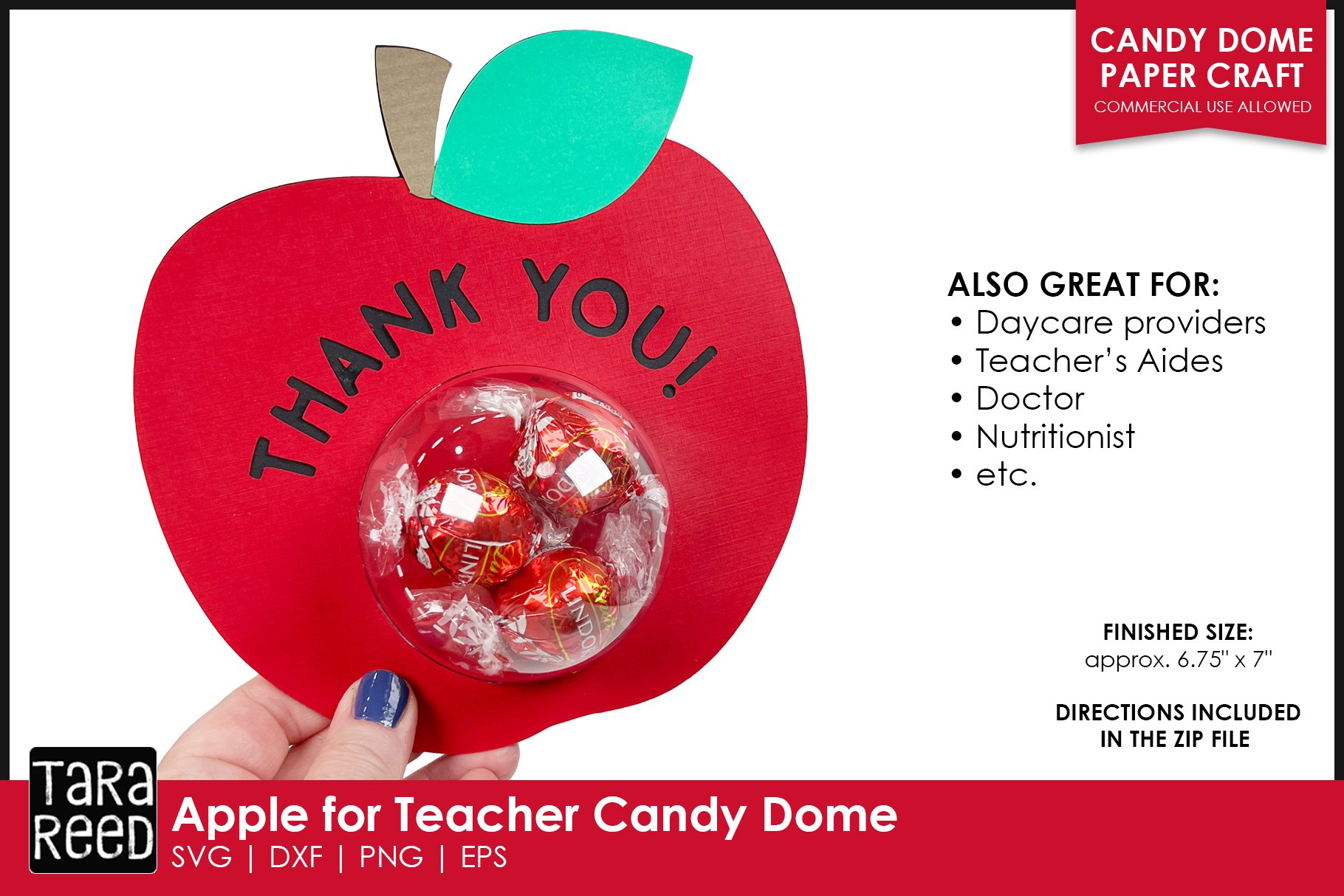 Teacher Appreciation Gift Candy Dome Paper Craft