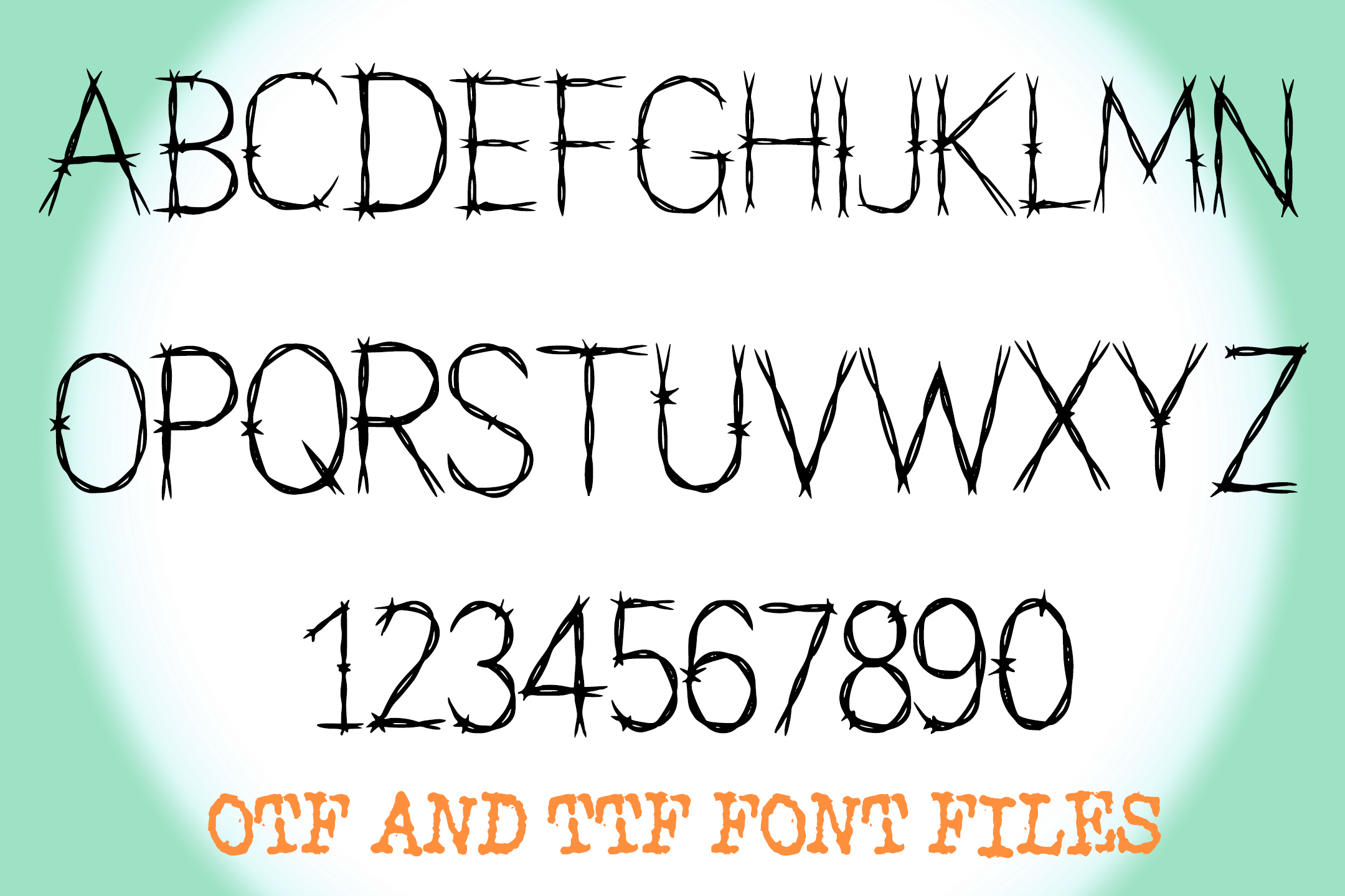 Wire Lettering Wire Writing Font