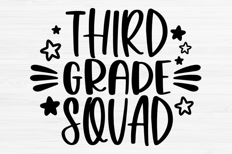 Download Third Grade Squad Svg Teacher Svg Back To School Svg 1439016 Cut Files Design Bundles