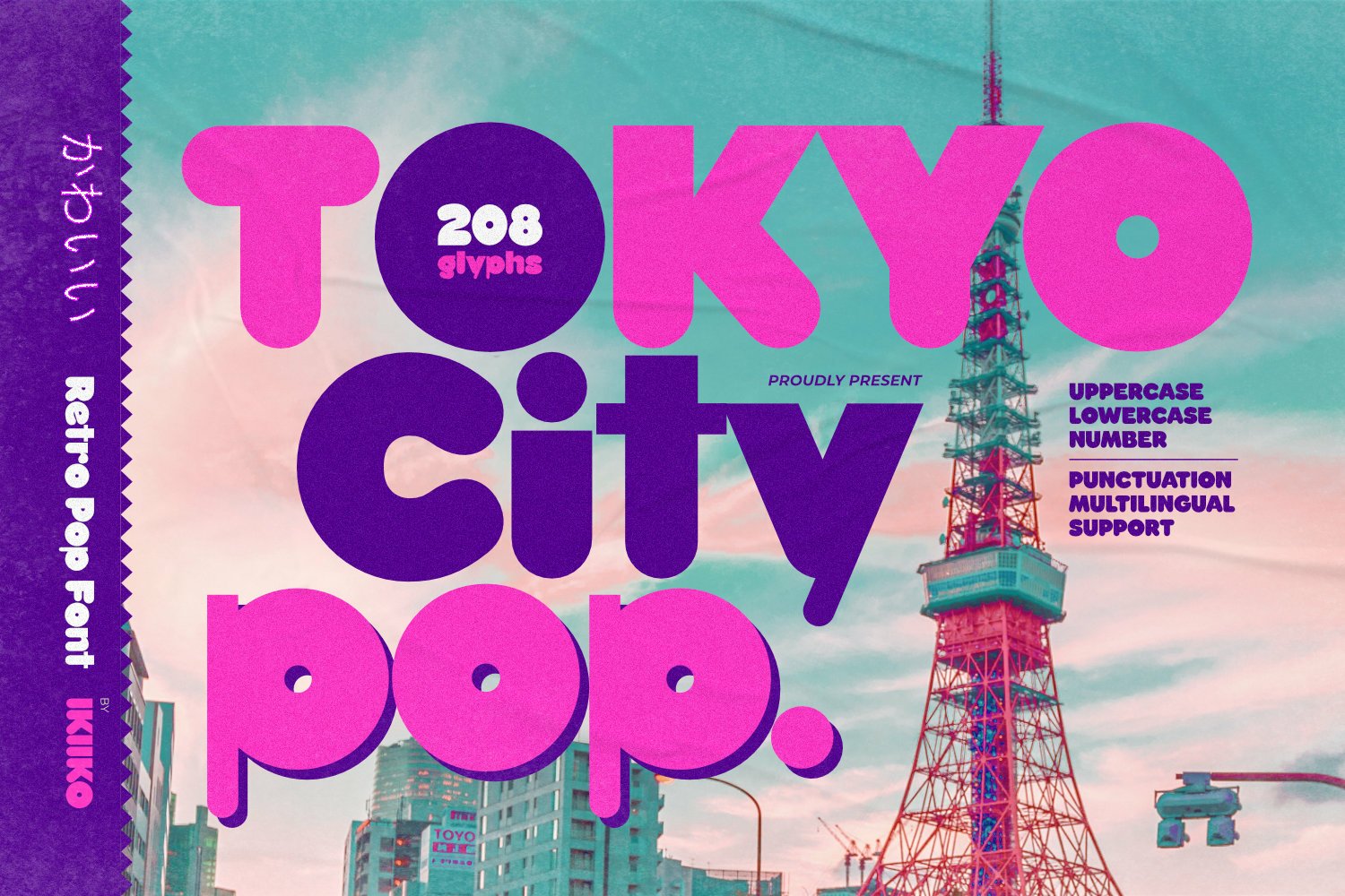 Tokyo City Pop - Retro Pop Font
