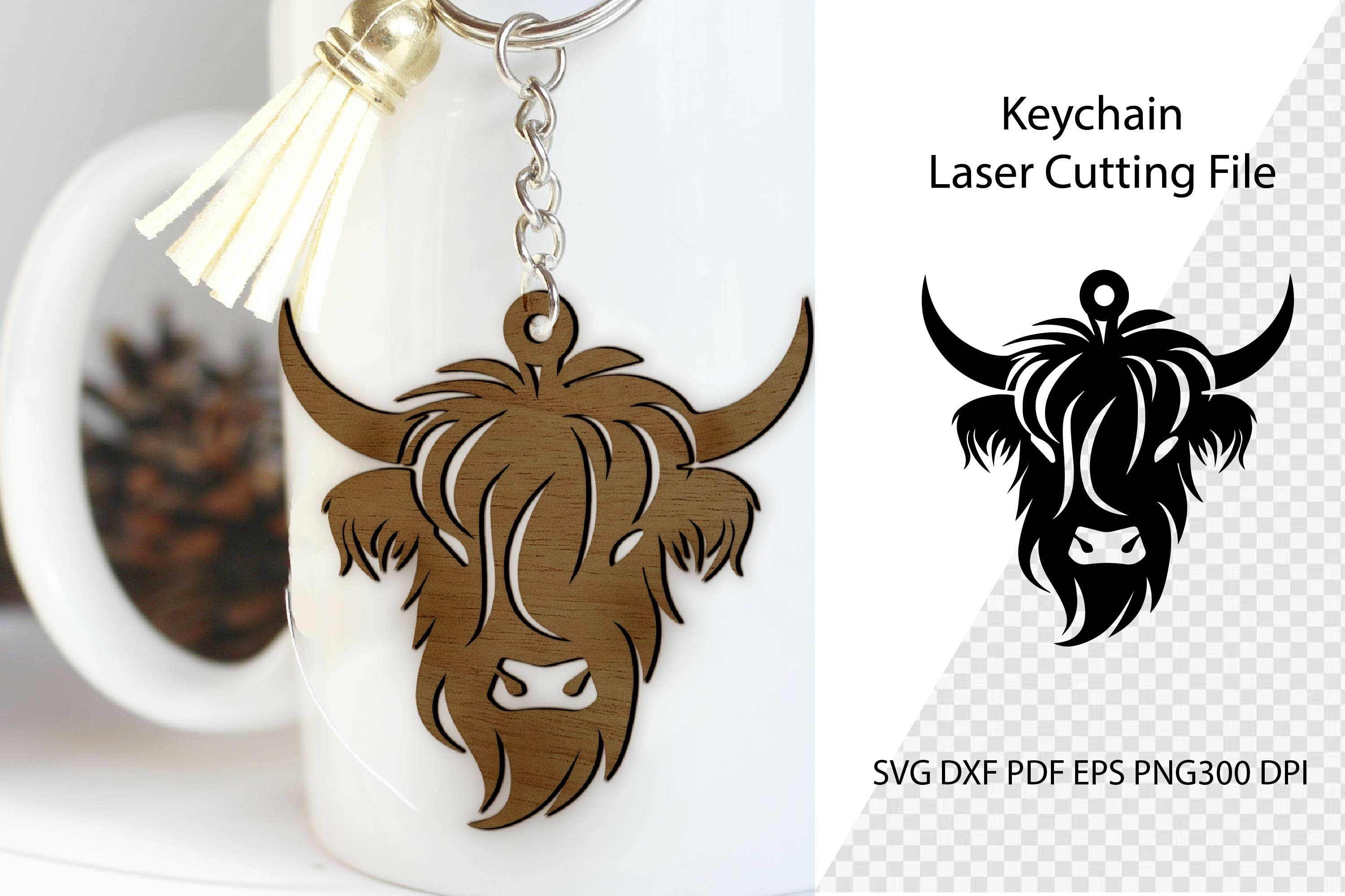 Highland Cow Laser Cut Highland Cow (3769192)