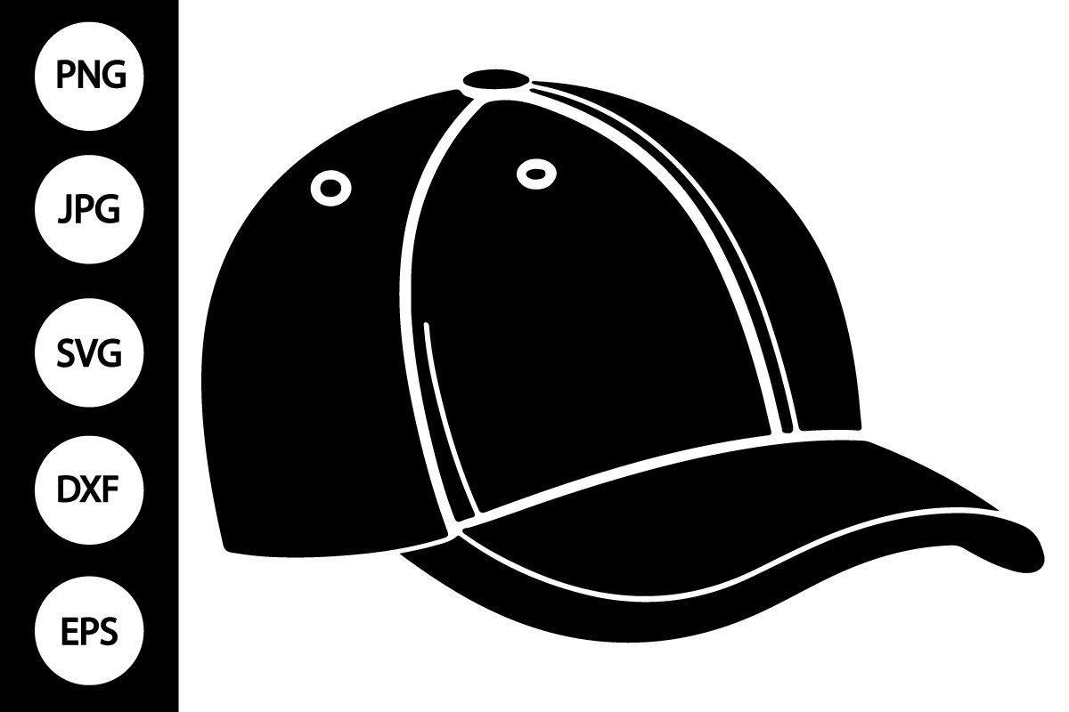 Silhouette Baseball Cap SVG (3224938)