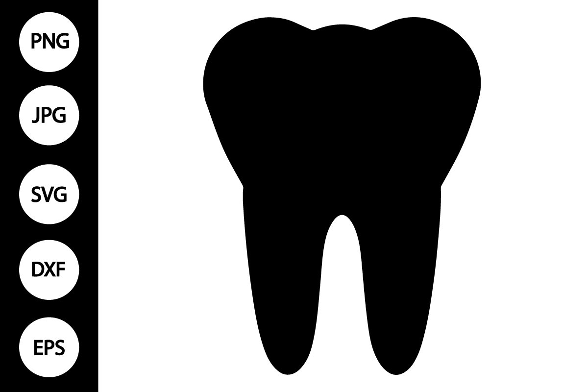 Tooth Vector Svg Tooth Silhouette Svg