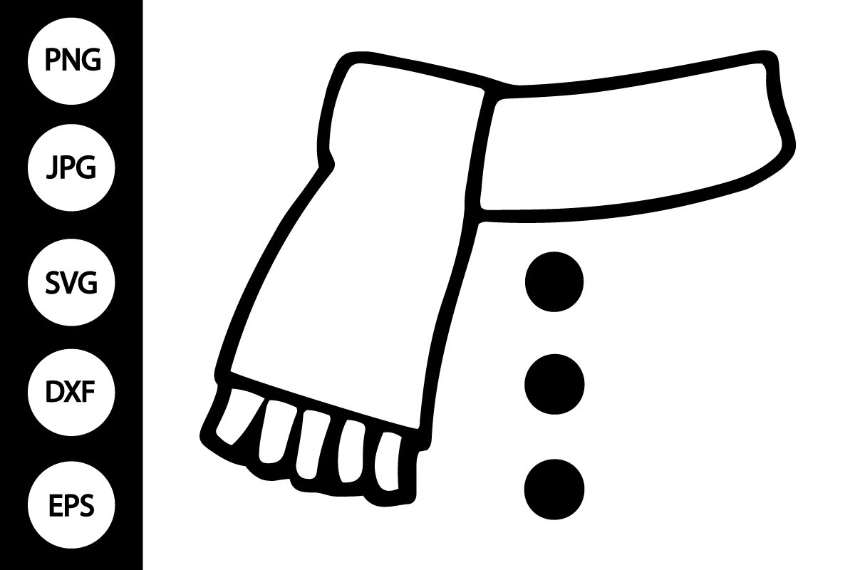 tumbnail 7cb44b410d99607f3d192967894fa231f599c35740fec46eabef035ce2aa1935 outline snowman scarf svg, coloring page (4485279)
