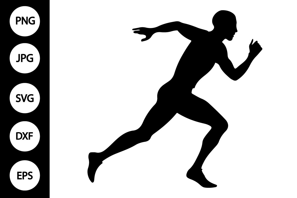 Silhouette Runner SVG (4485248)