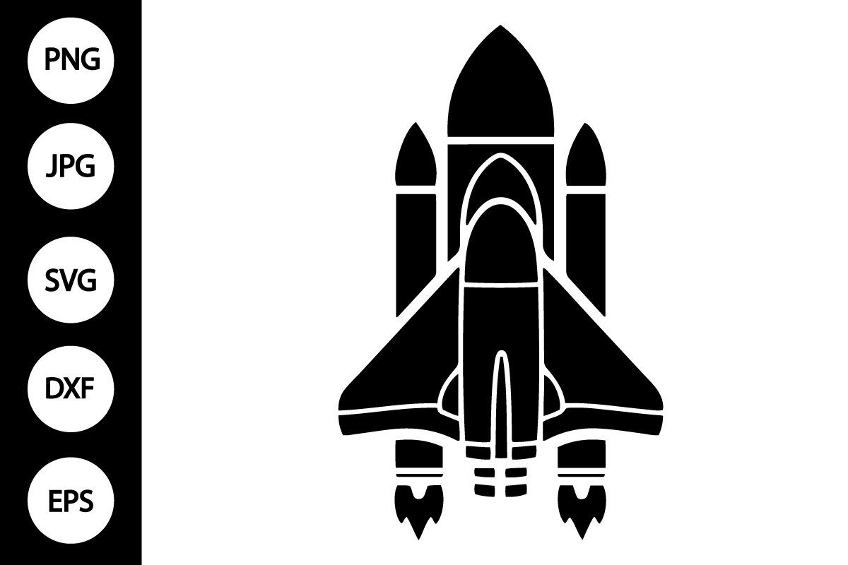 Silhouette Space Shuttle SVG (4485335)