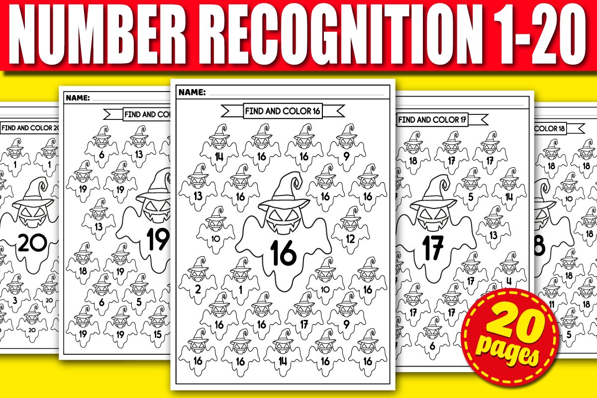 number-recognition-worksheets-1-20-find-color-by-number for Free Printable Number Recognition Worksheets Number Recognition Worksheets 1-20 | Find & Color by number for Free Printable Number Recognition Worksheets