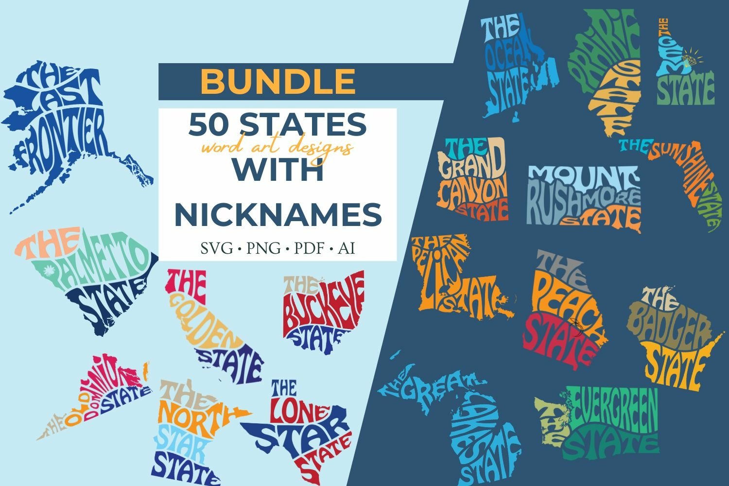 U.S. State Nicknames – Complete List of All 50 States! | Almanac.com, image size:1500x1000