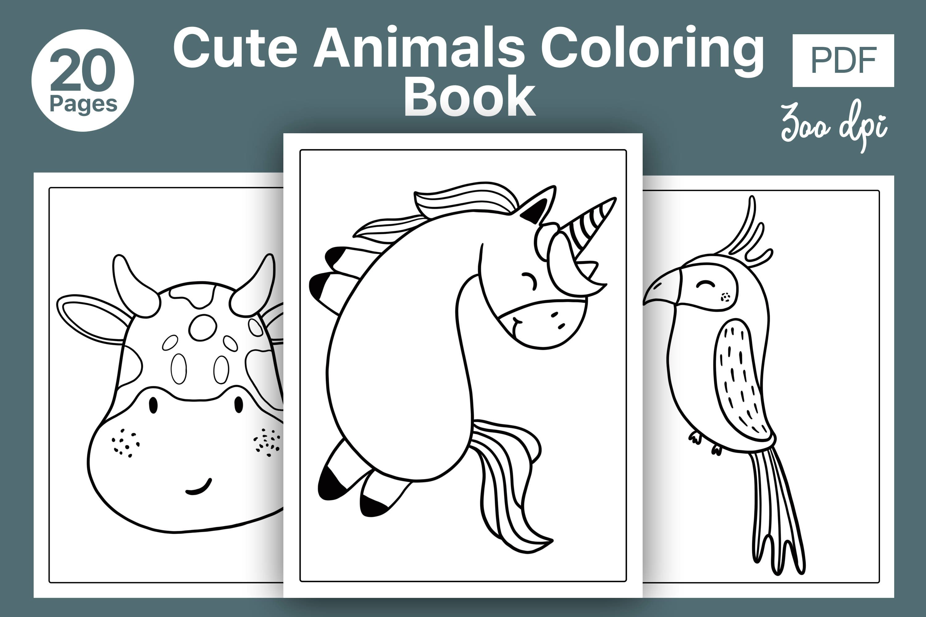 Cute Animals Coloring Book For Kids (2369421)