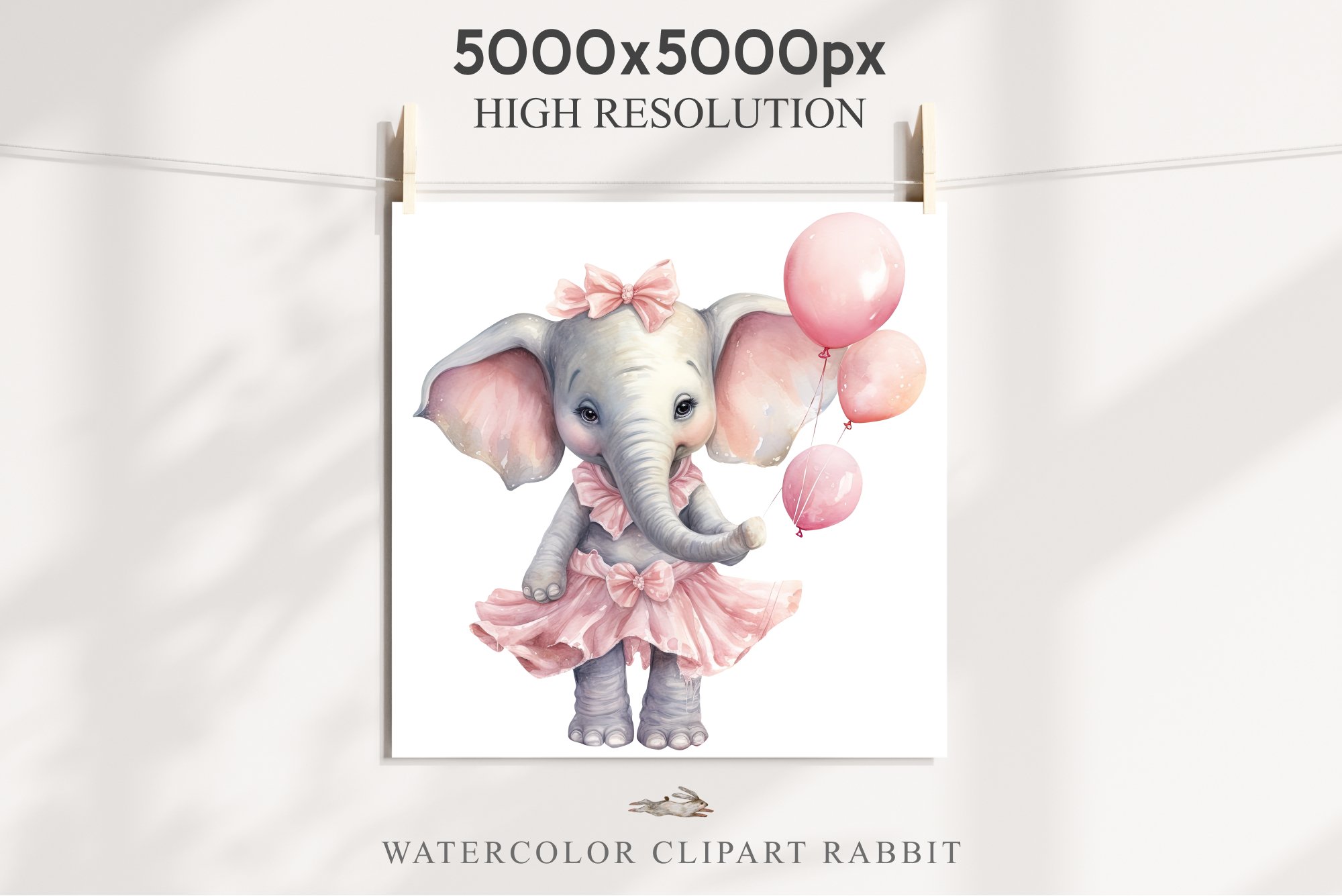 Valentine Day Elephant Clipart Love Baby Shower PNG Birthday, image size:2000x1335