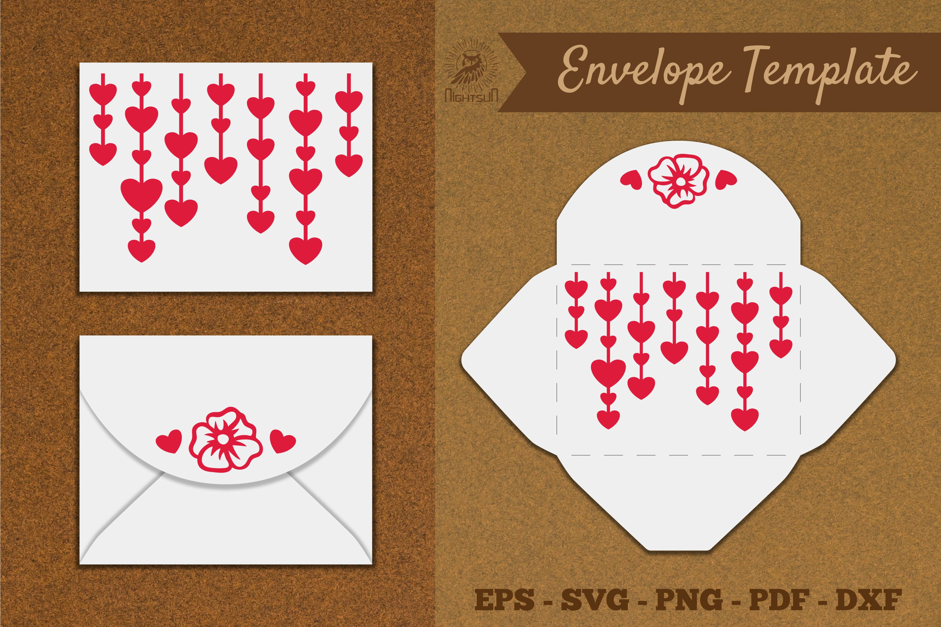 valentines envelope template svg 4