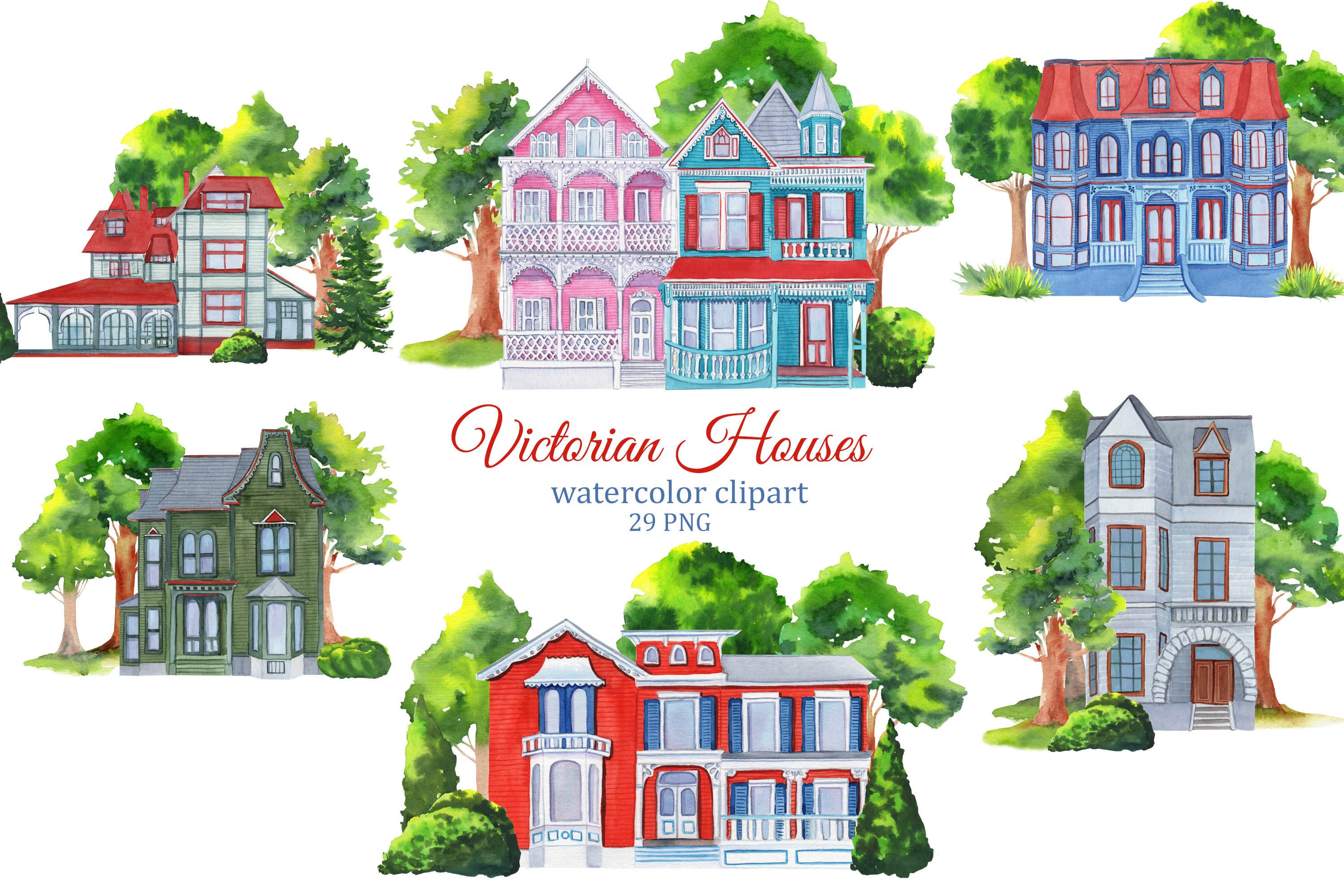 Victorian House Clip Art Victorian House Clip Art