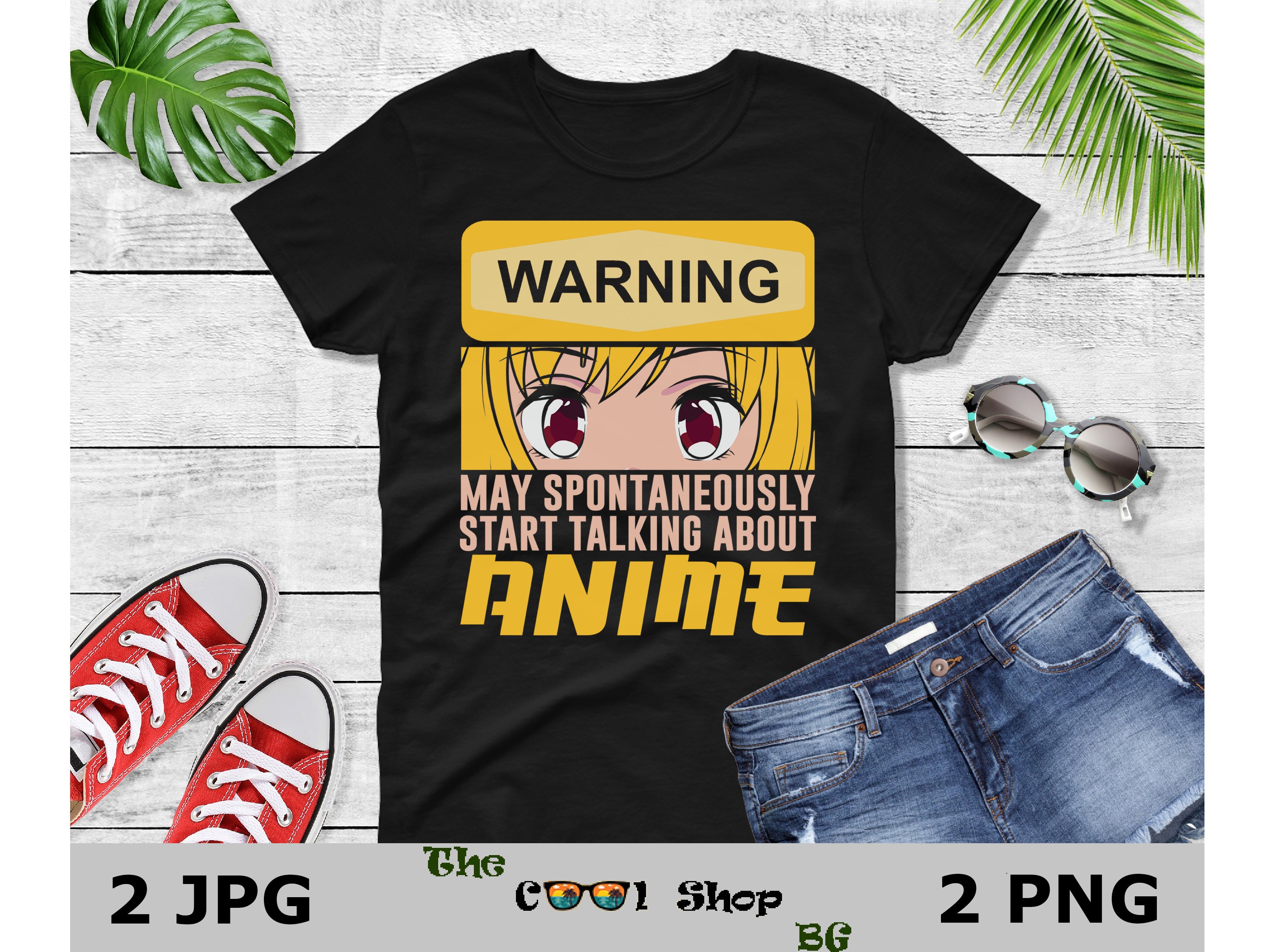 Buzz Shirts T-Shirt Uomo/Donna In Cotone Biologico – Warning May Spontaneously Talk About Anime – Manga - 4