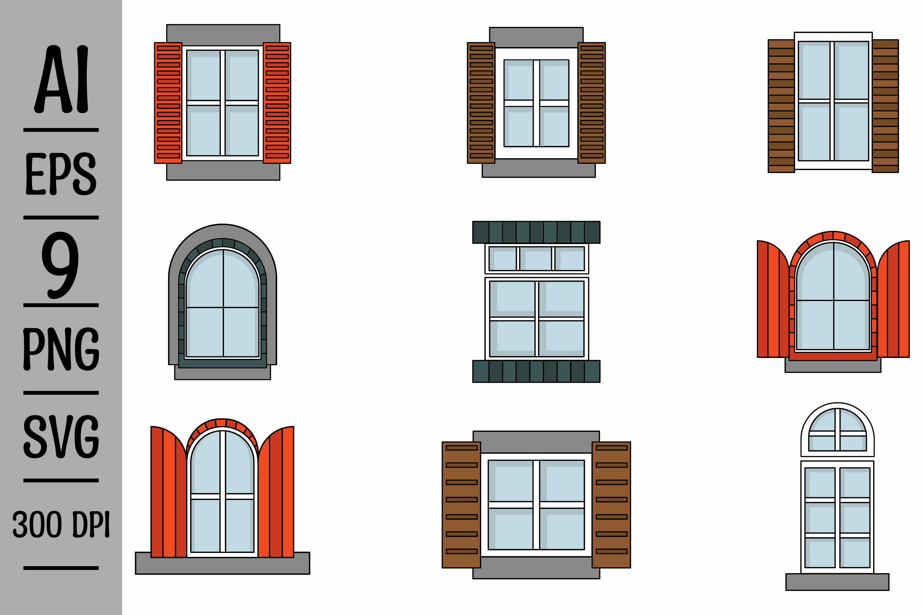 Window clipart vector design illustration (2142457)