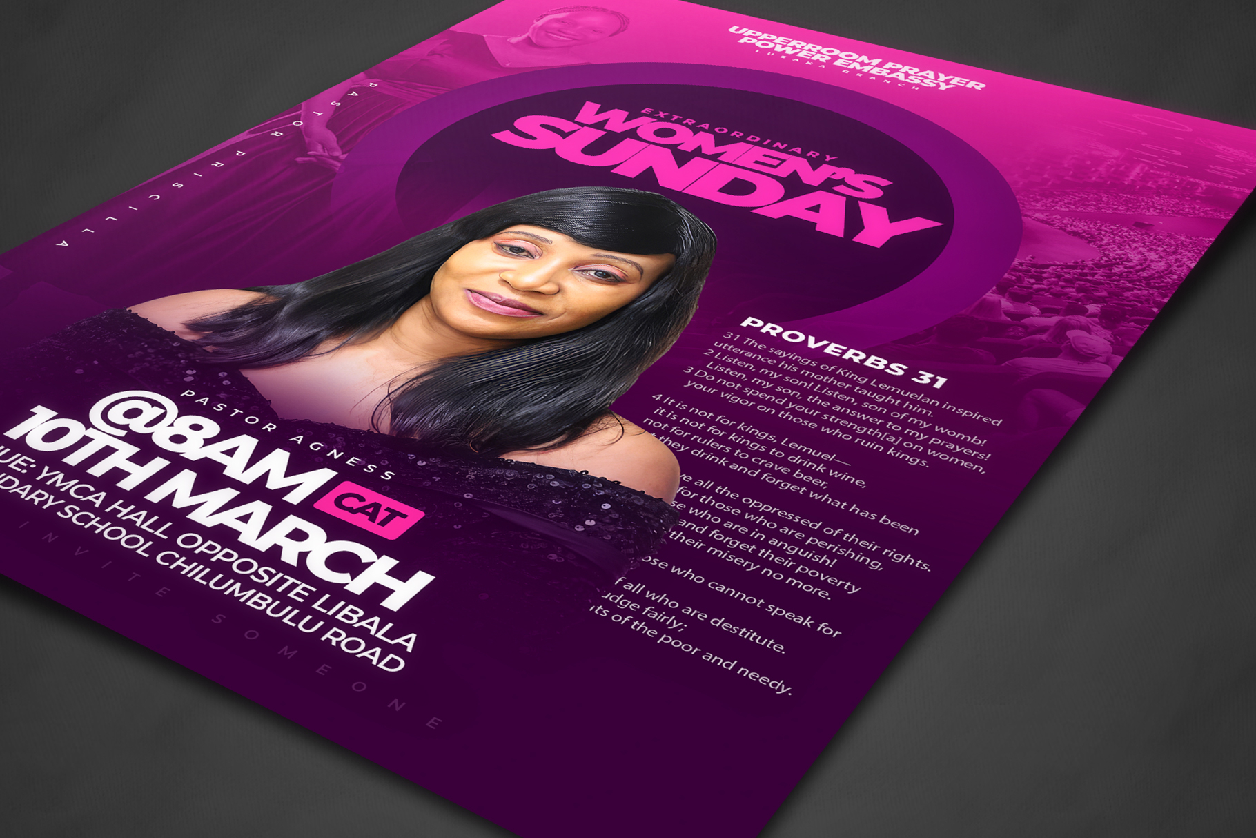 Women Summit Flyer Template, image size:1820x1214
