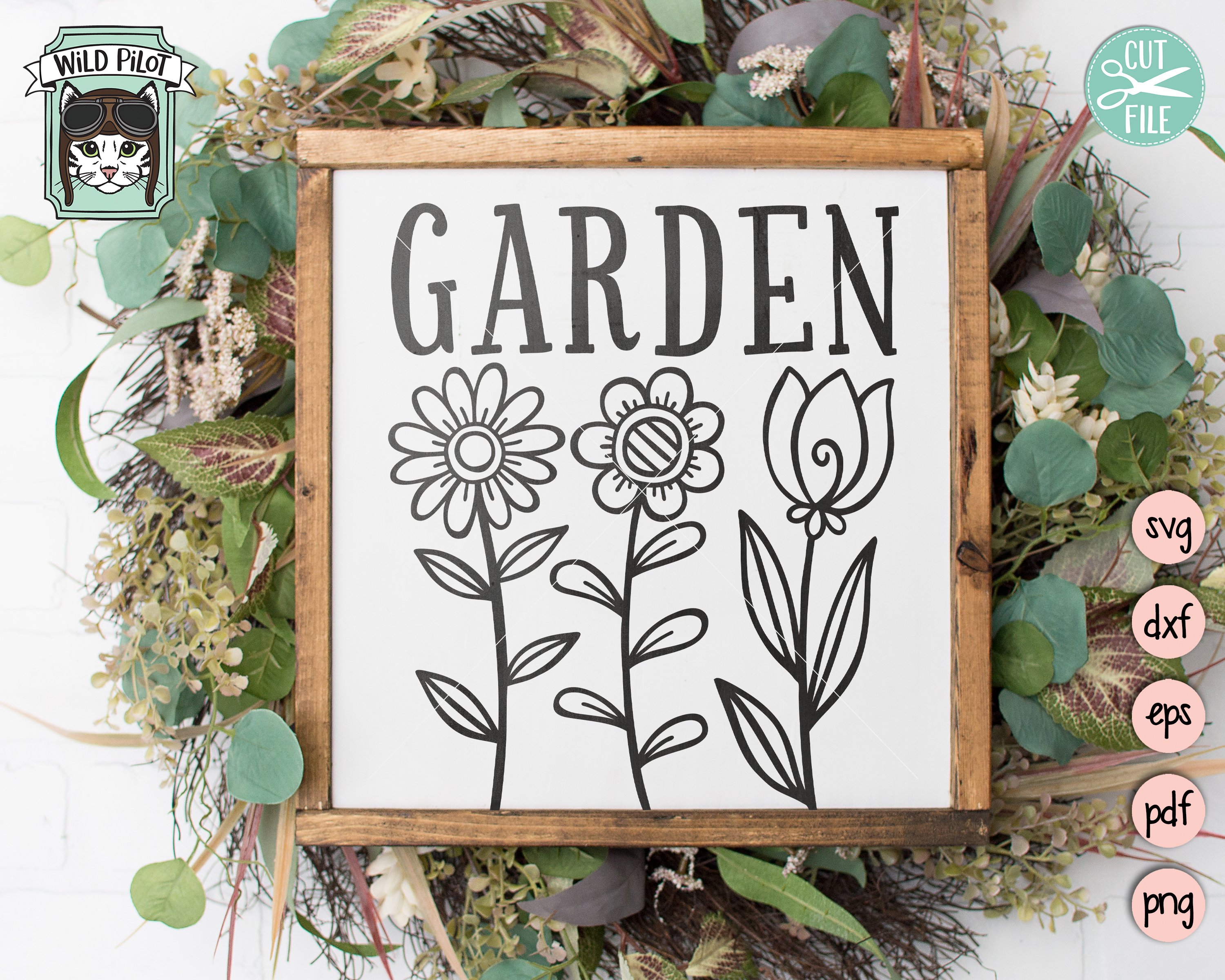 Garden SVG Cut File, Gardening SVG, Flower Garden SVG File