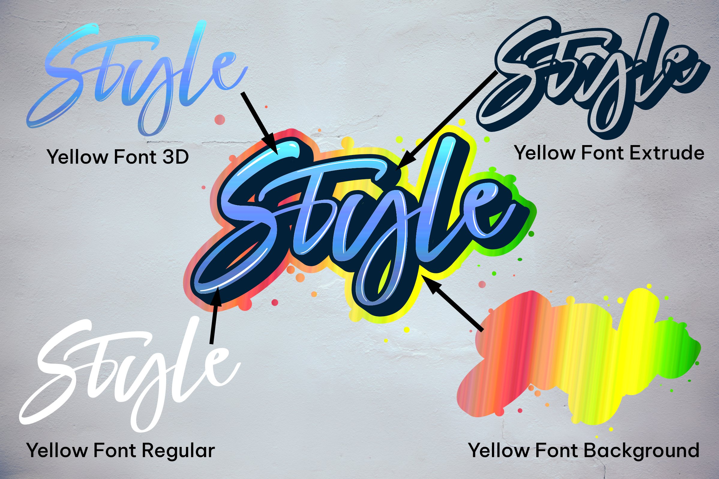 ★GOAL STUDIO★ ESSENTIAL SCRIPT TEELIGHT YELLOW G5MTS101LYE Yellow font (2349122)