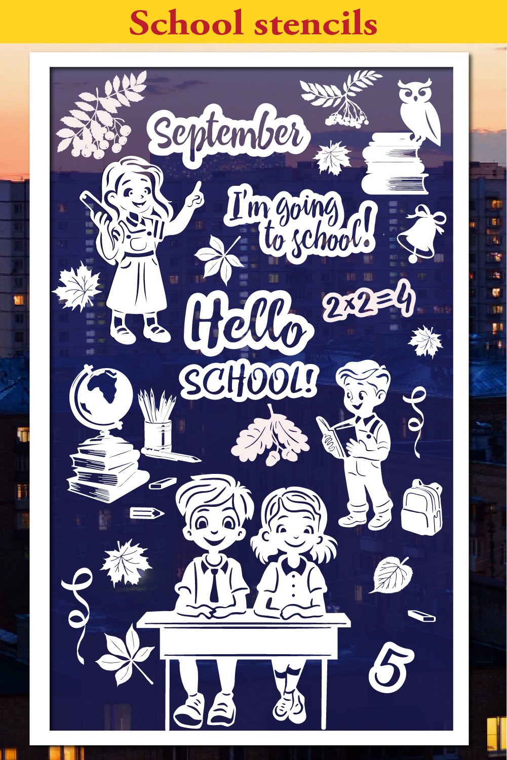 Printable School Stencils