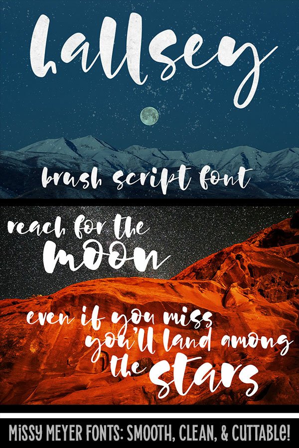 Hallsey - lowercase script font