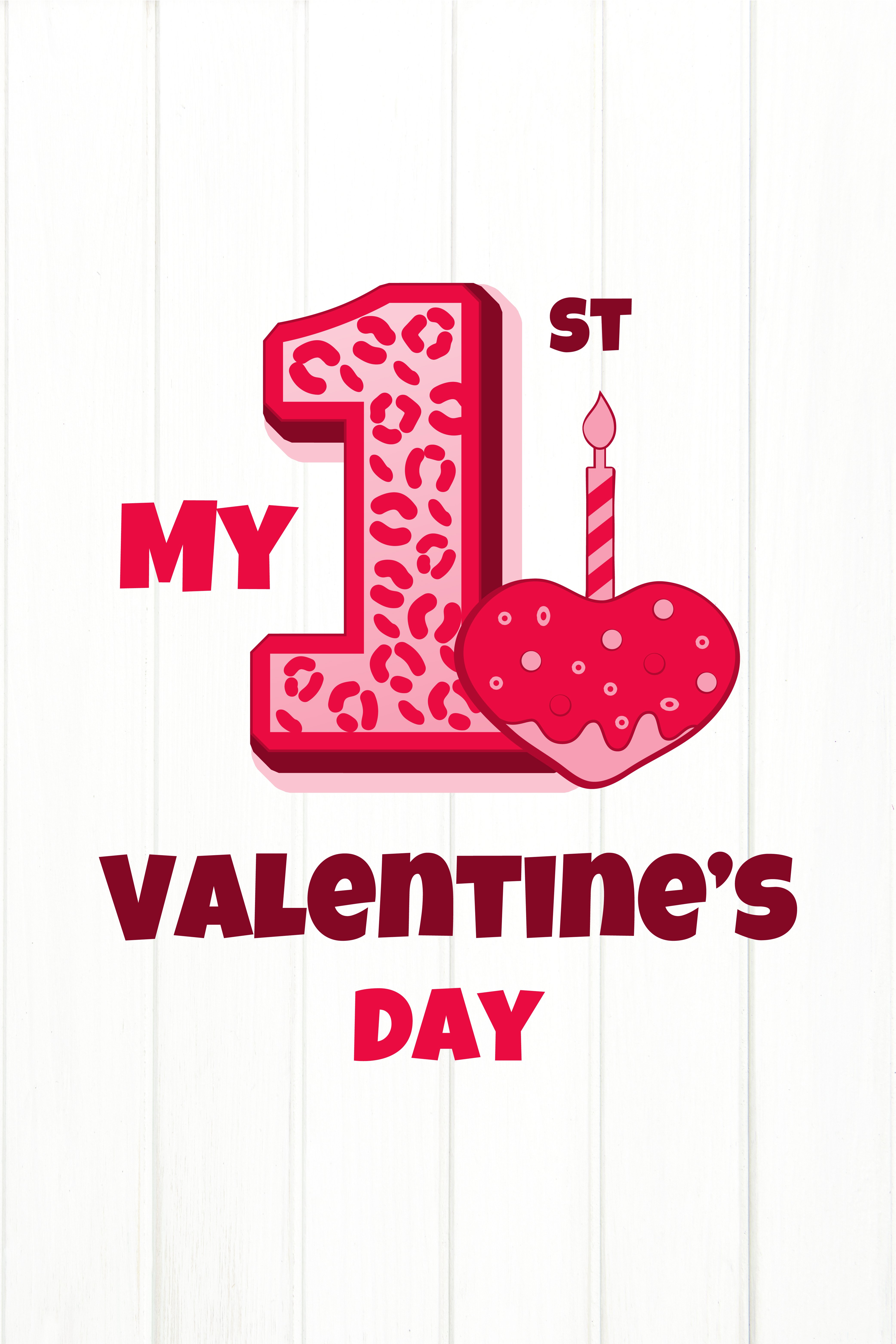 My First Valentines Day PNG. Baby Valentine Sublimation