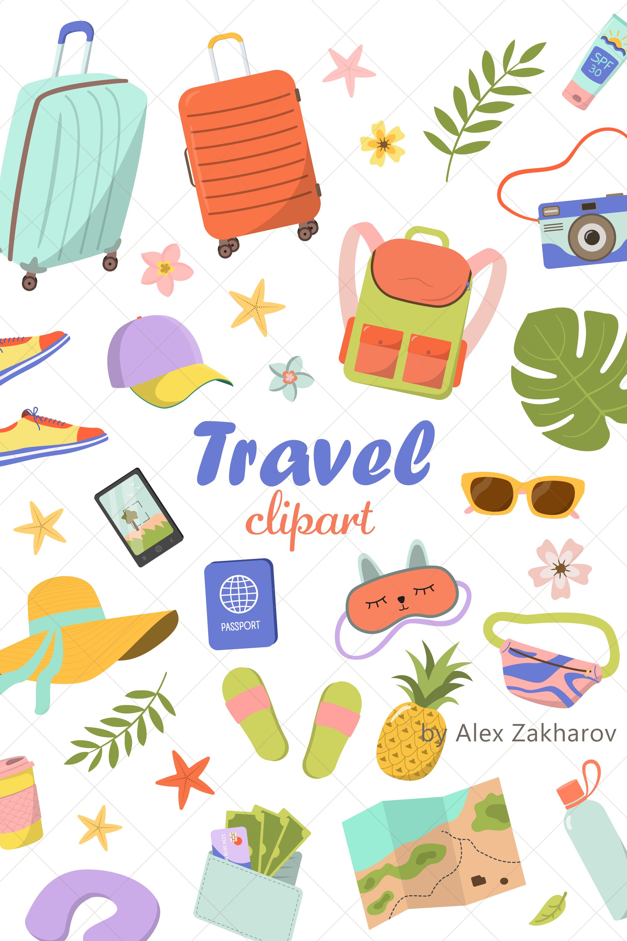 Travel Clipart Collection PNG - Trip Adventure
