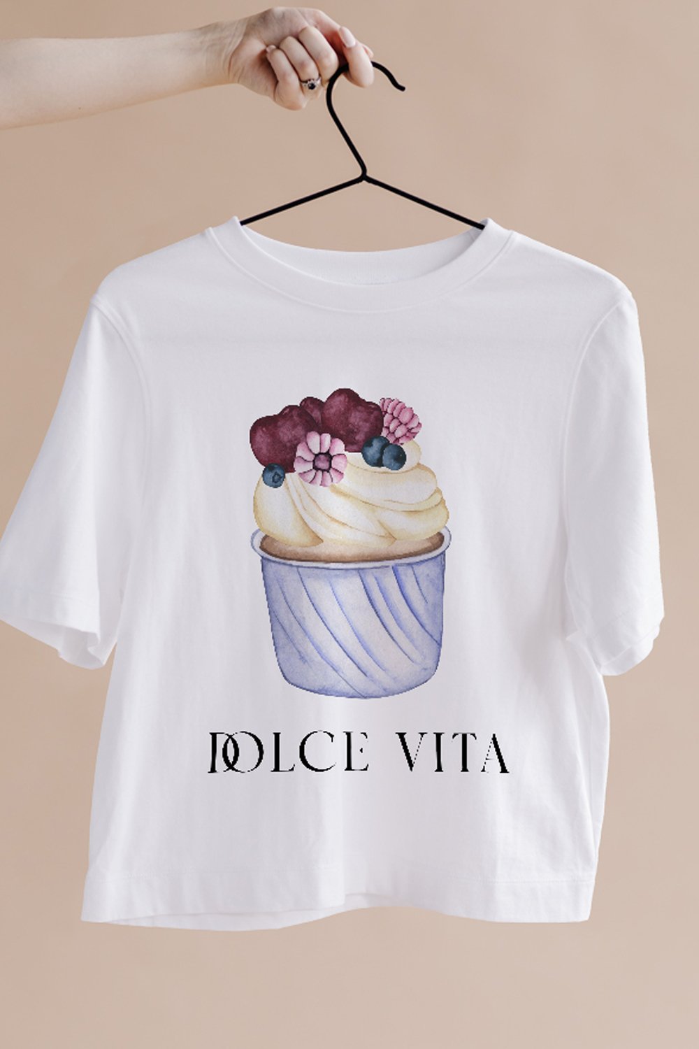 Watercolor Sweet Cupcakes Clipart (2116897)