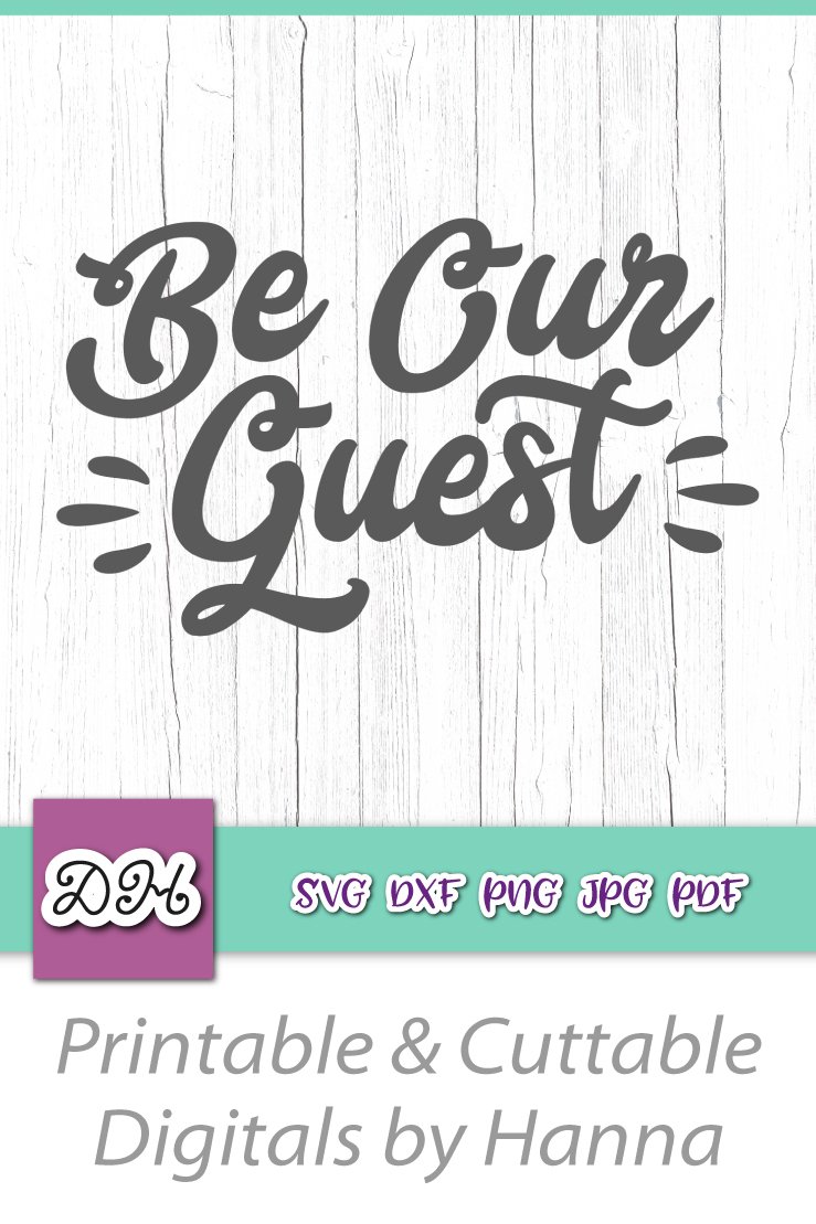 Be our Guest Room Door Decor Sign
