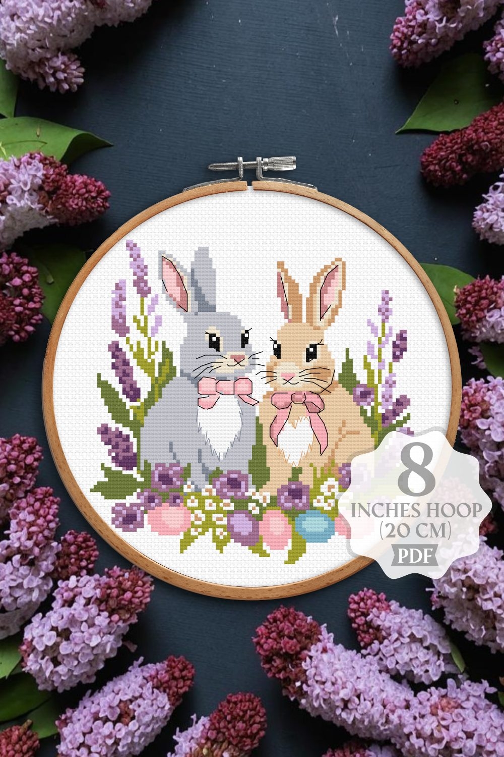 Cross stitch pattern Easter Bunny PDF Spring (5377695)