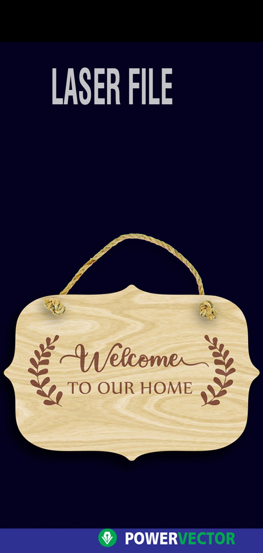 Welcome Door Sign SVG|Farmhouse Sign Laser File
