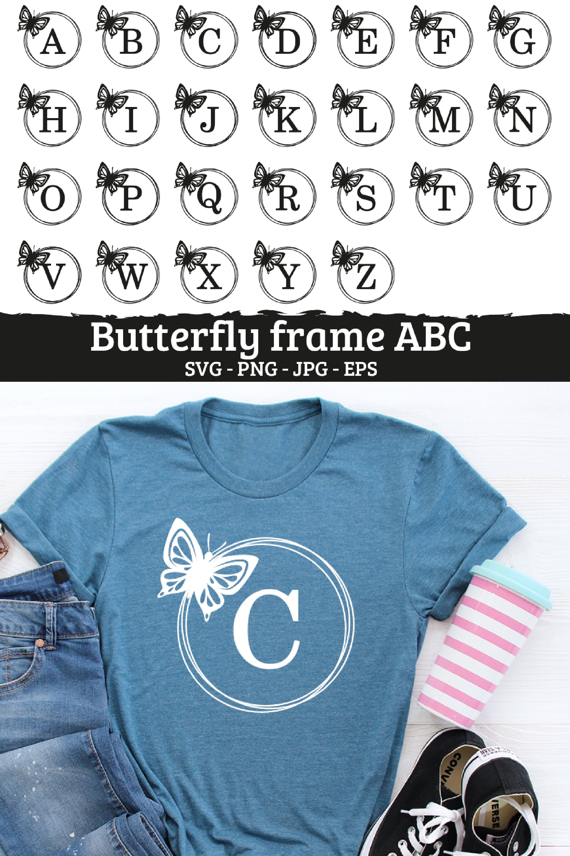 26 Spring Alphabet Letters, Florals bundle SVG (1294108)