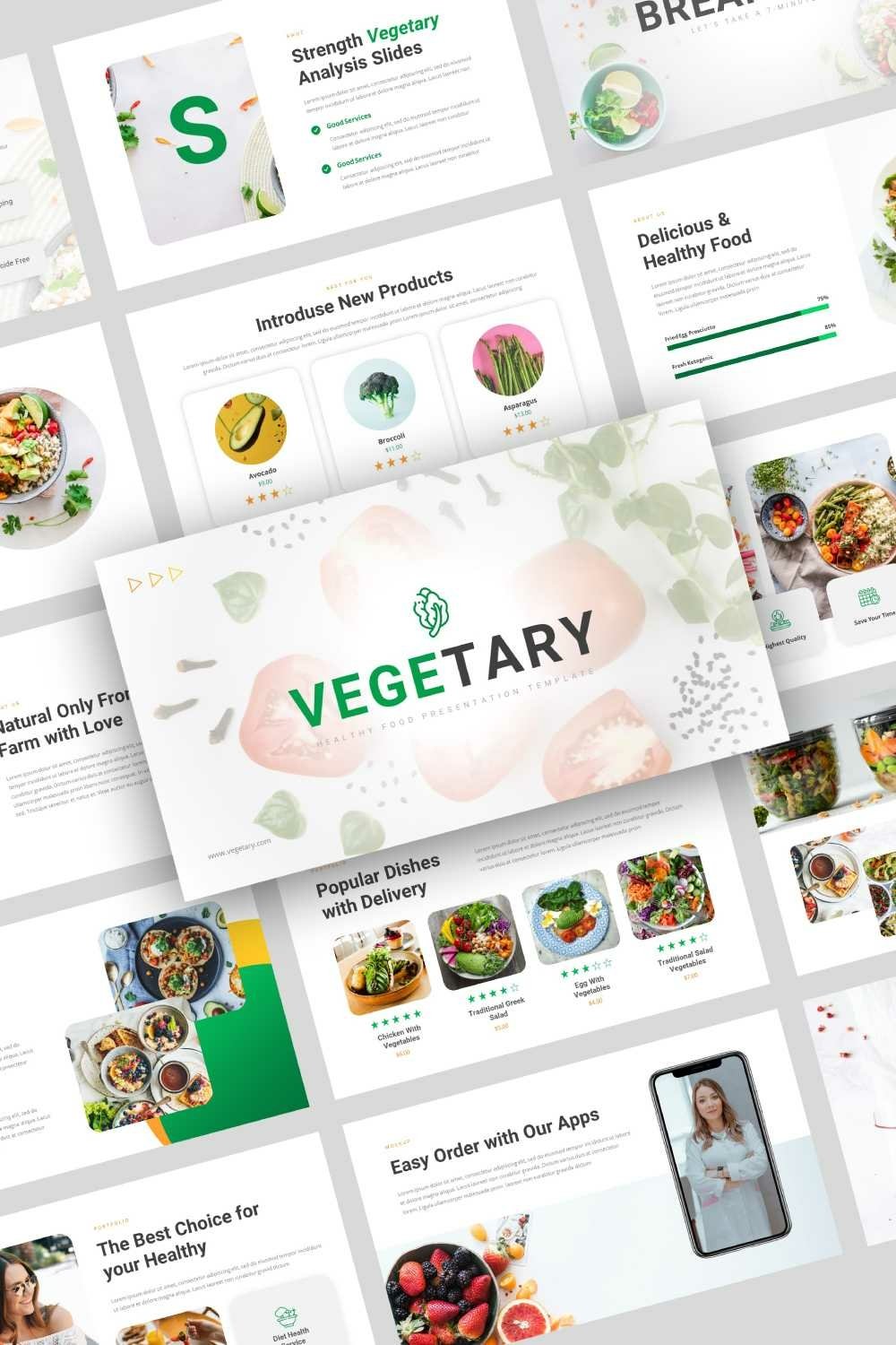 Vegetary - Healthy Food Presentation Keynote Template
