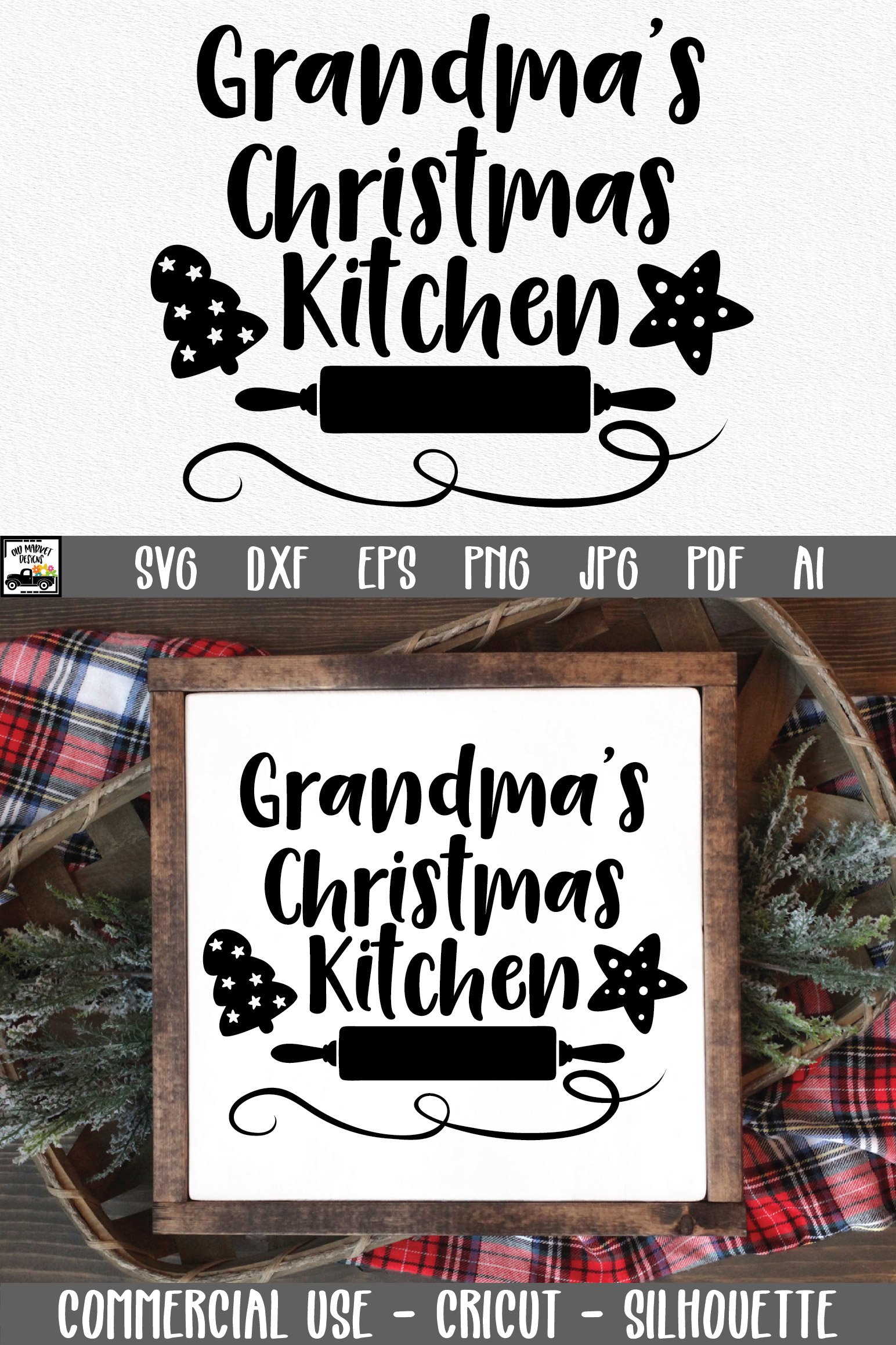 Christmas SVG Cut File - Grandma’s Kitchen SVG File