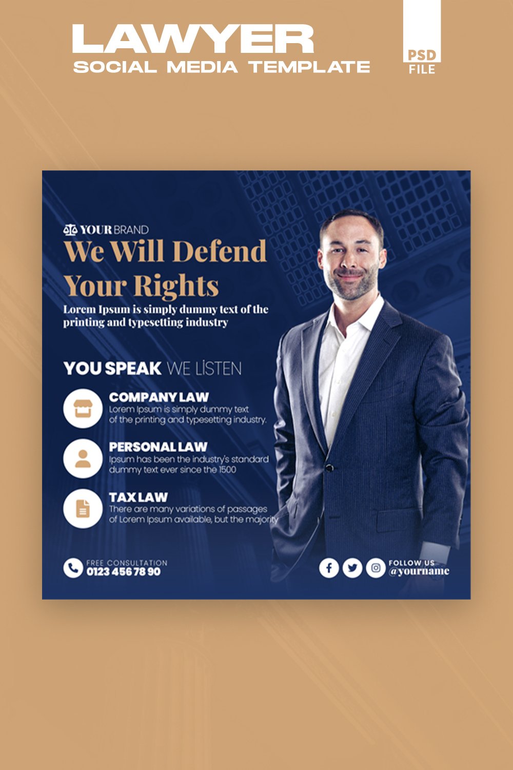 Lawyer Social Media Template