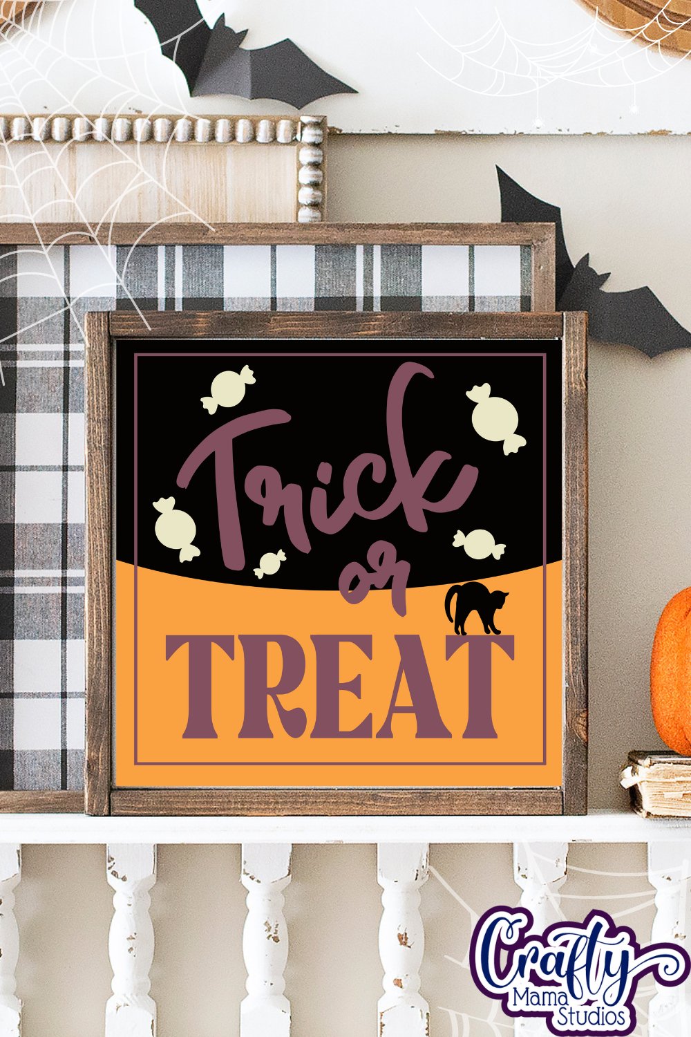 Retro Halloween Sign Svg, Trick Or Treat Old Style Design