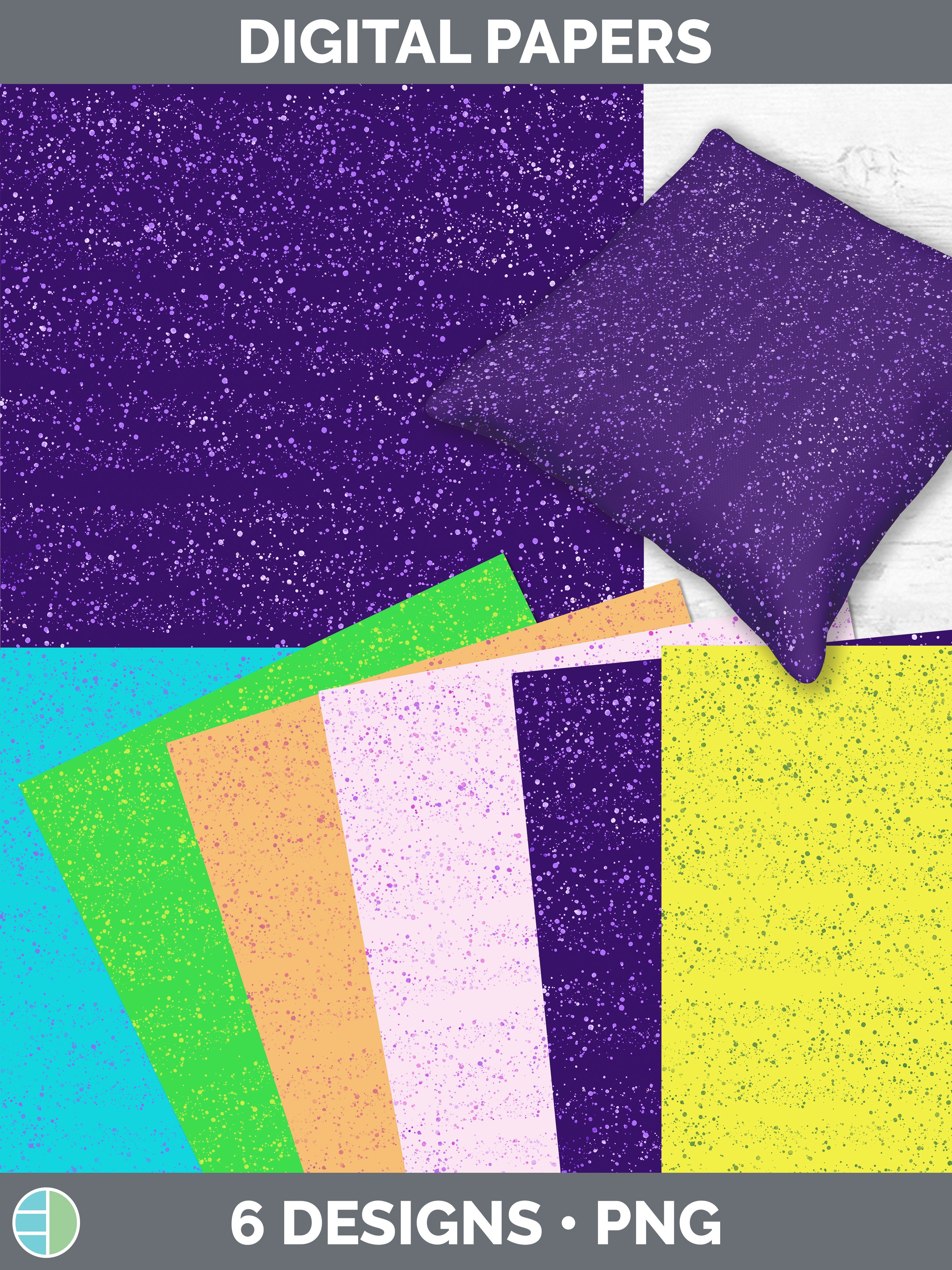 Spatter Backgrounds | Digital Scrapbook Papers