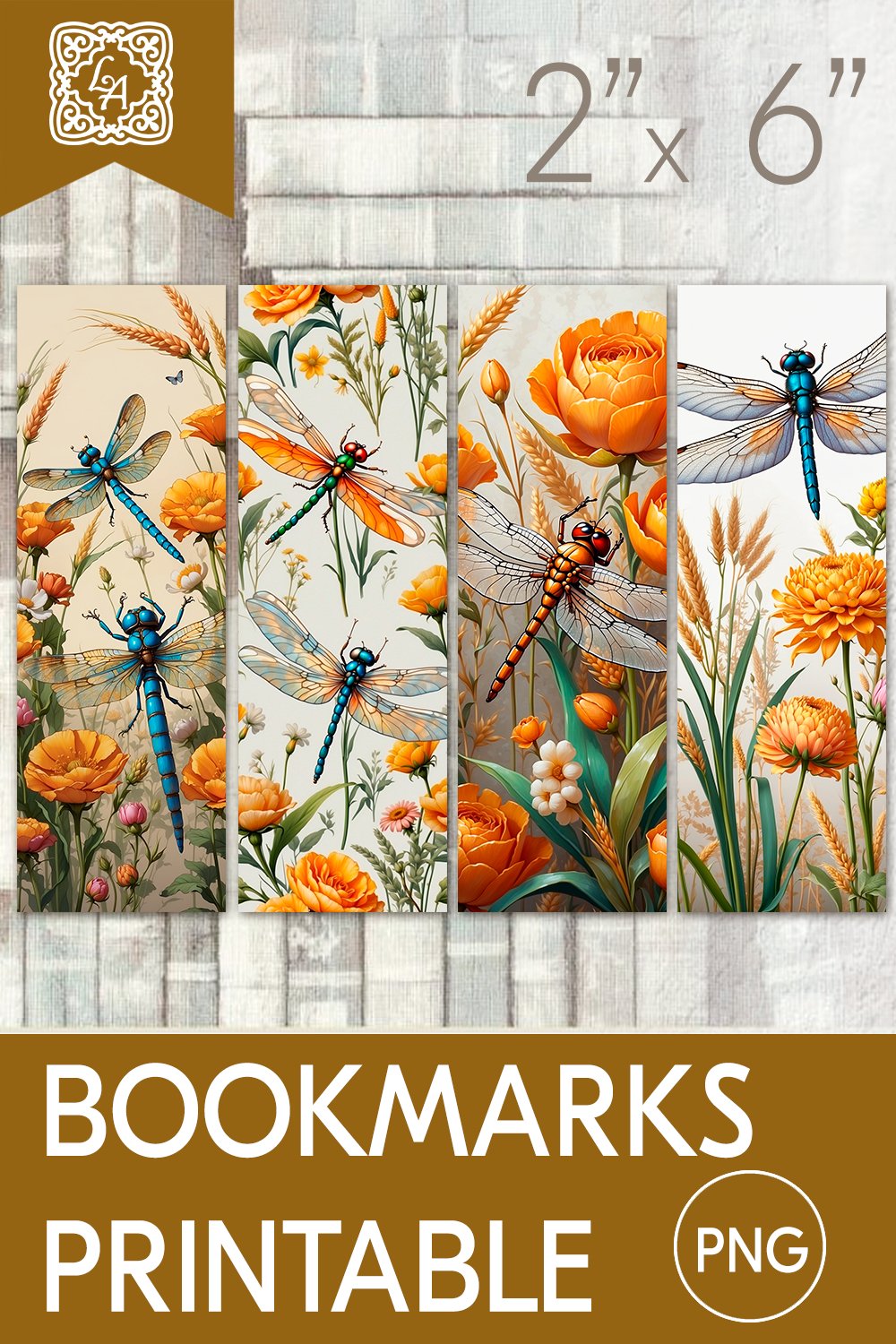 Dragonfly Printable Bookmark